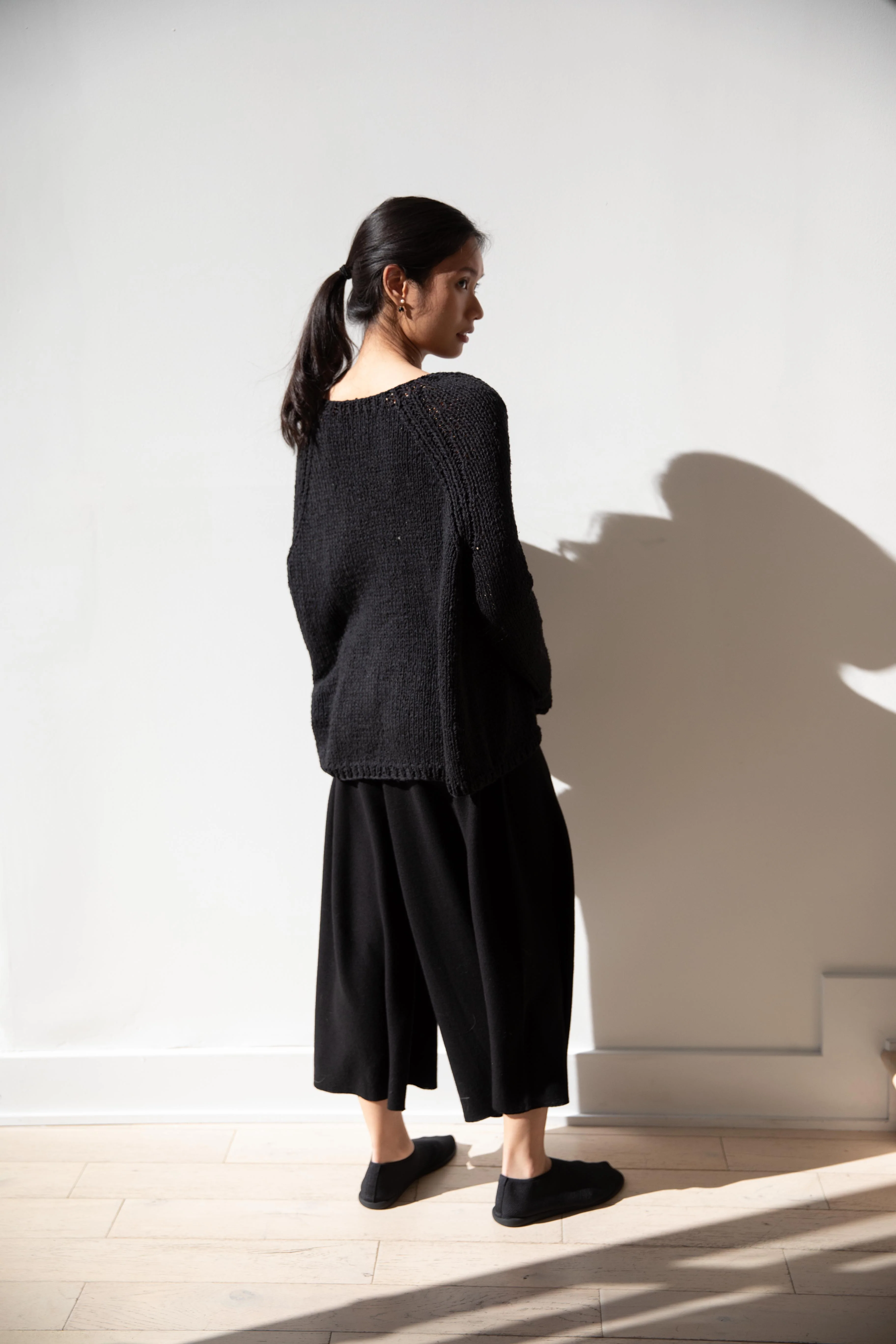 Album di Famiglia | HK Bourrette Silk Pullover in Black - Image 12