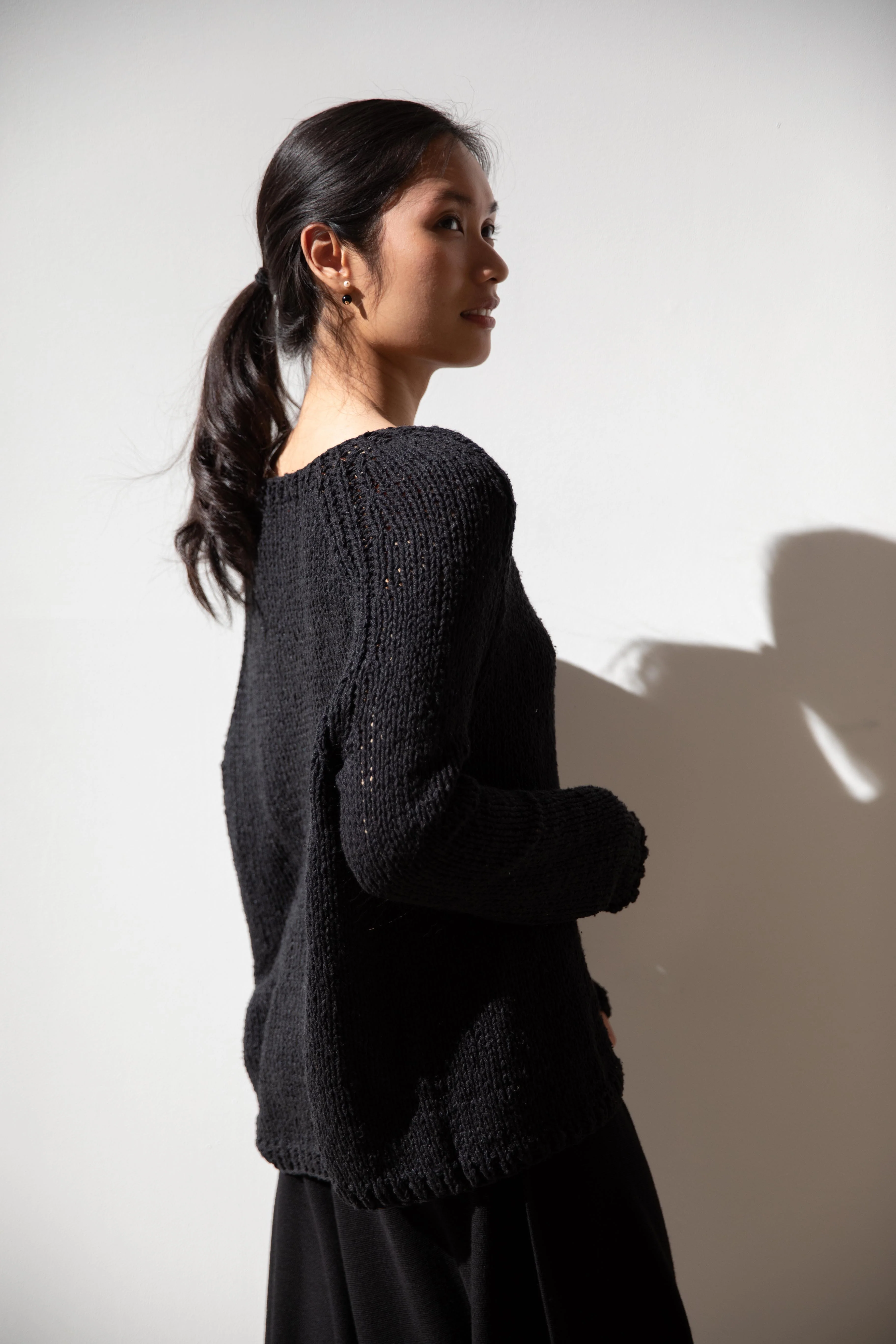 Album di Famiglia | HK Bourrette Silk Pullover in Black - Image 13