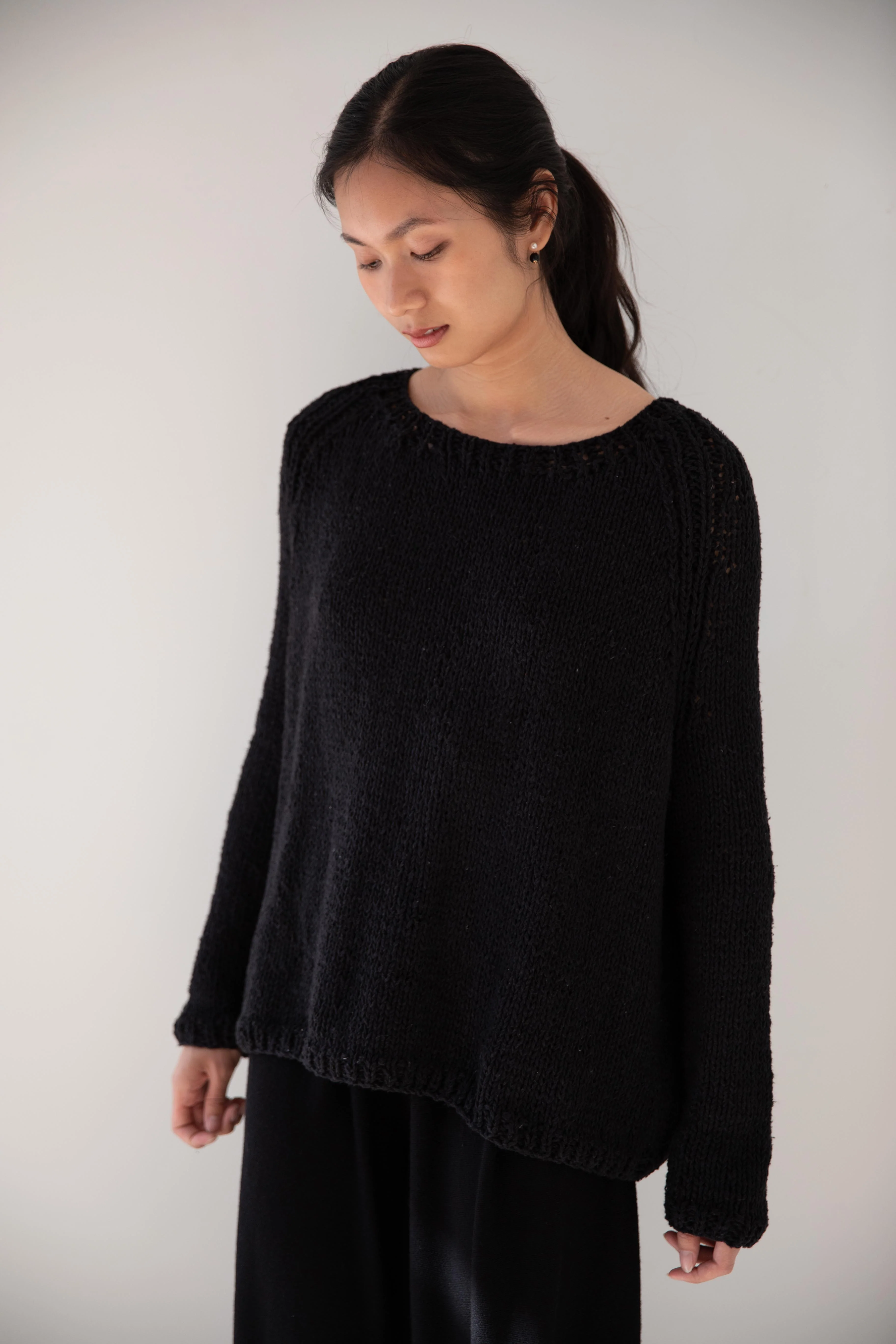 Album di Famiglia | HK Bourrette Silk Pullover in Black - Image 19