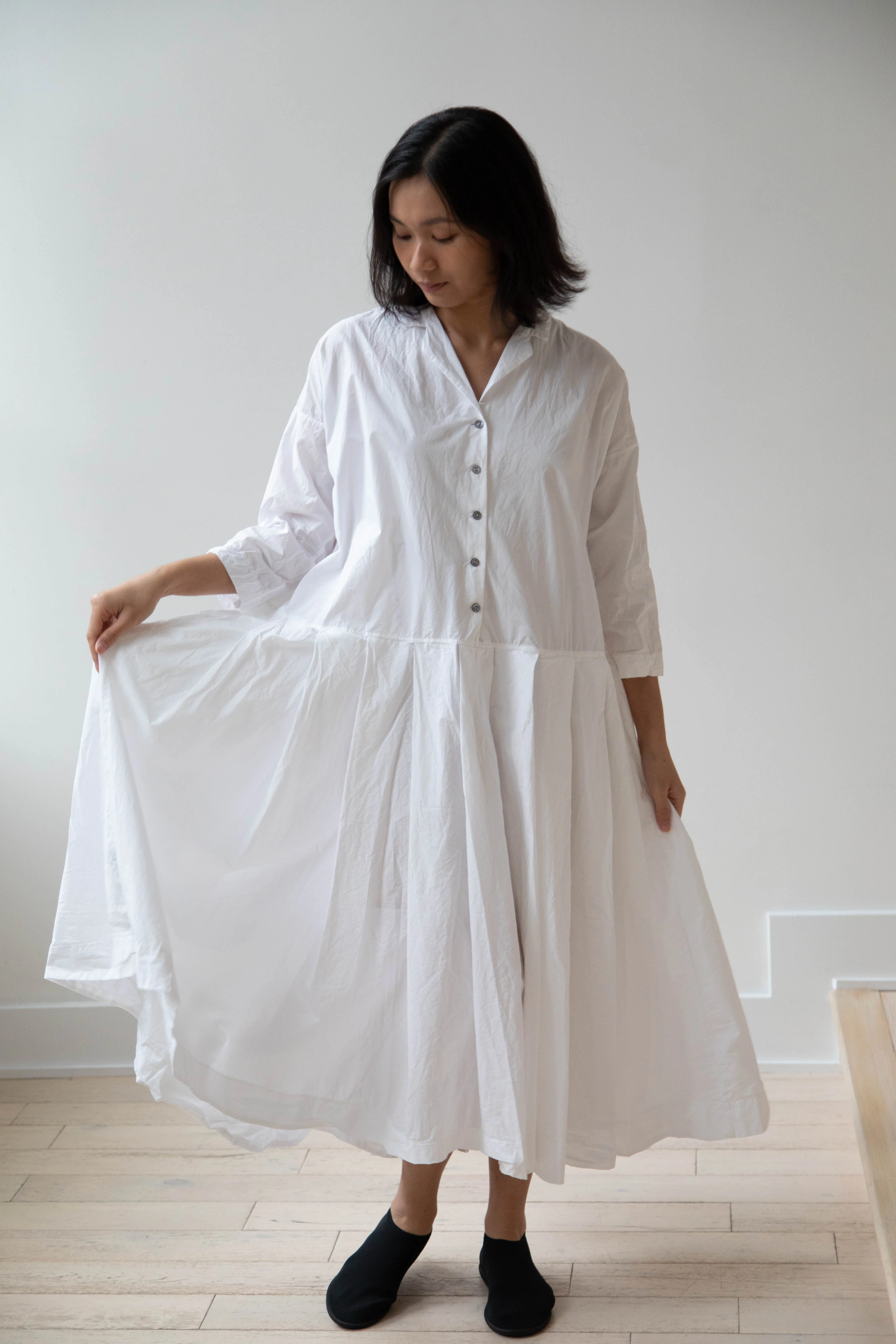 Album di Famiglia | Pleated Collar Dress TC in Milk - Image 21