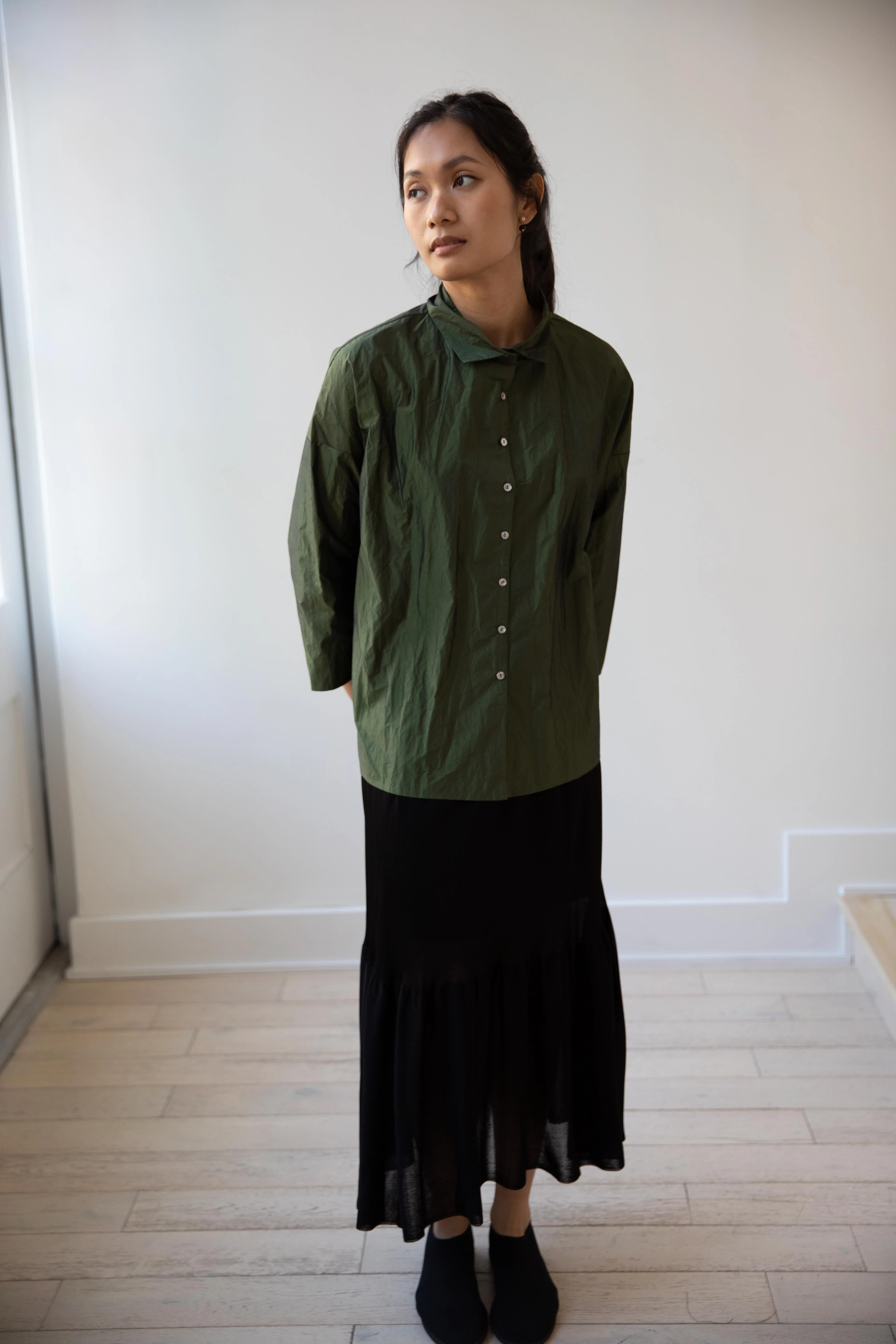 Album di Famiglia | Short Collar Shirt N in Green - Image 10