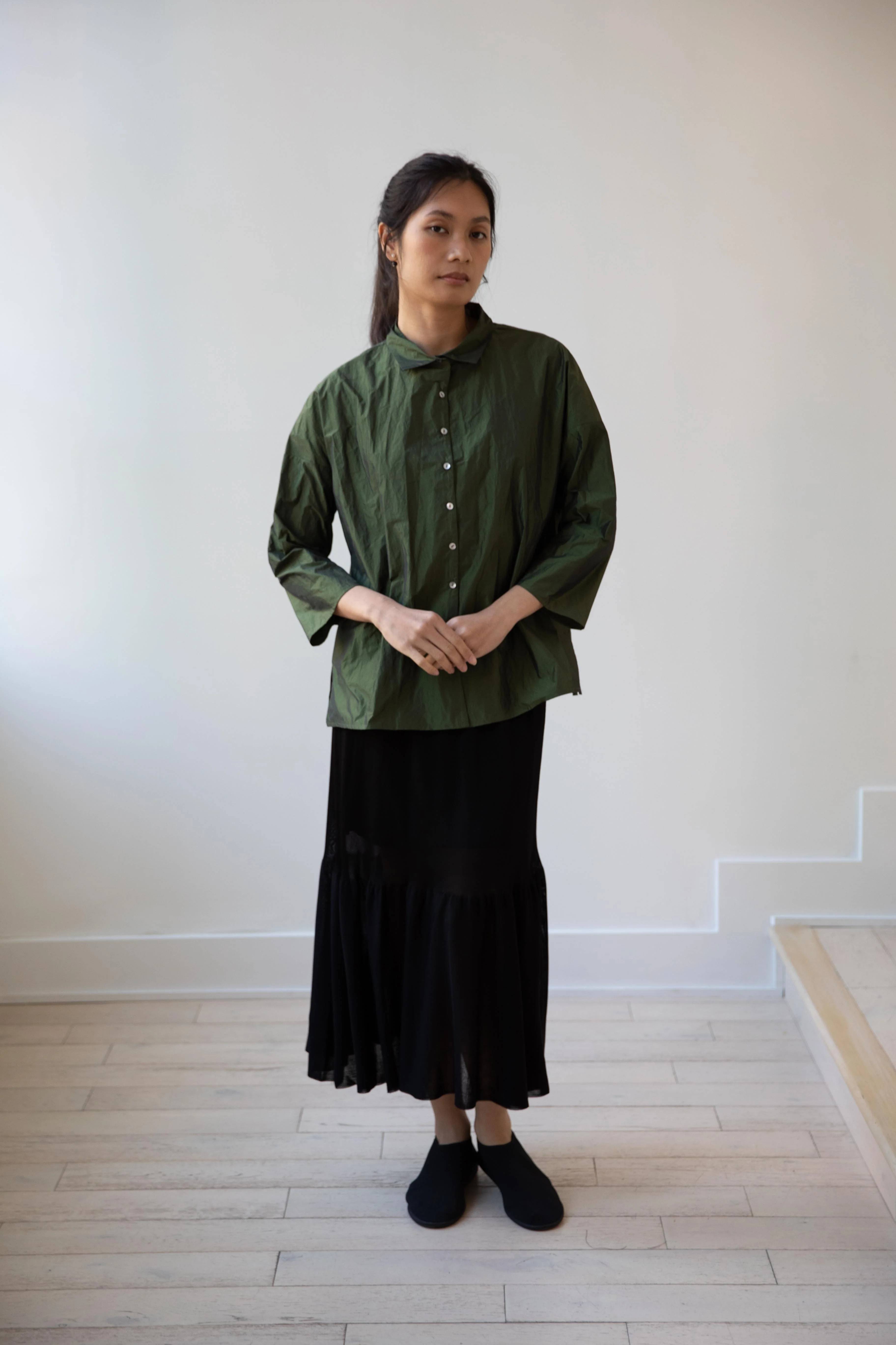 Album di Famiglia | Short Collar Shirt N in Green - Image 13