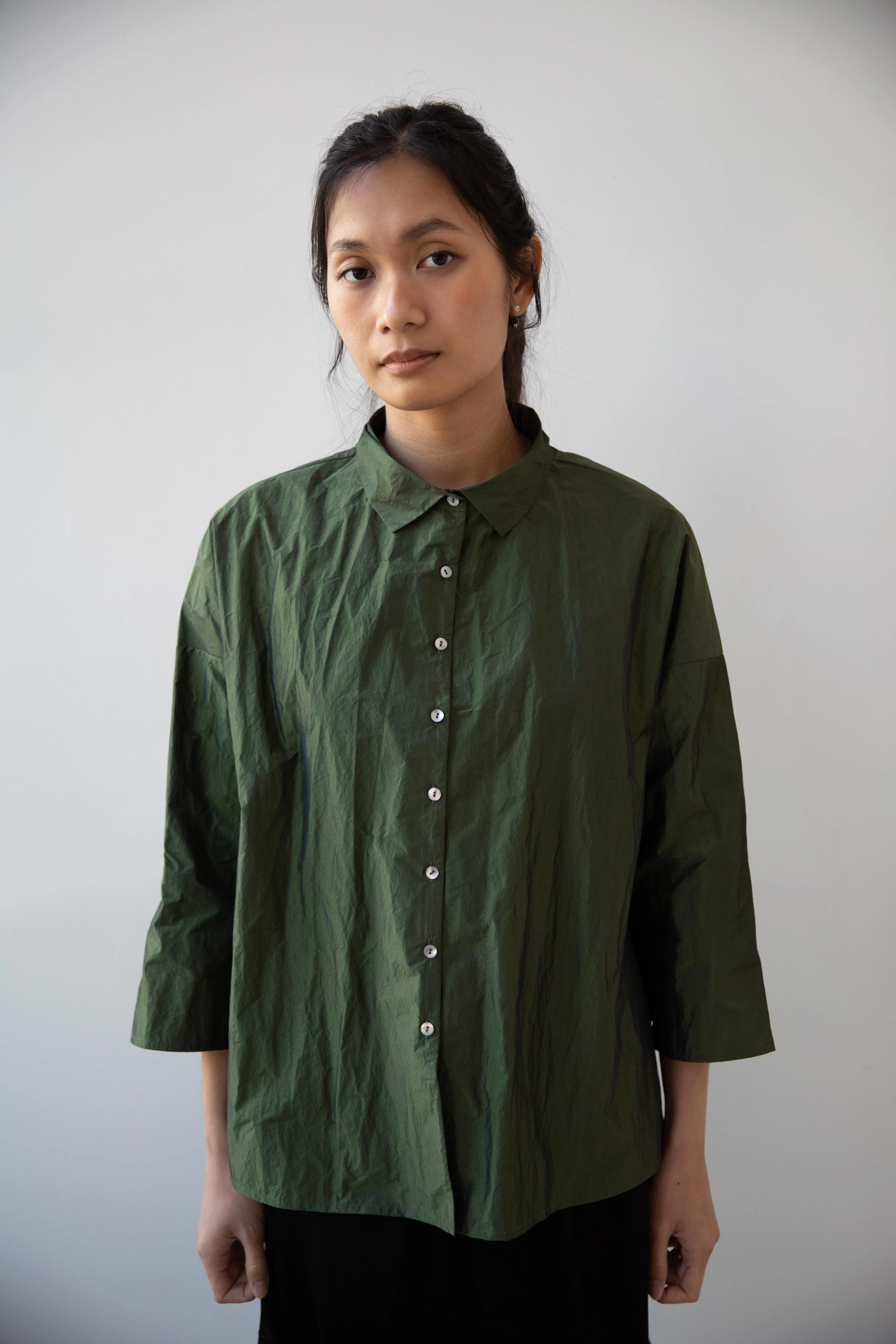 Album di Famiglia | Short Collar Shirt N in Green - Image 3
