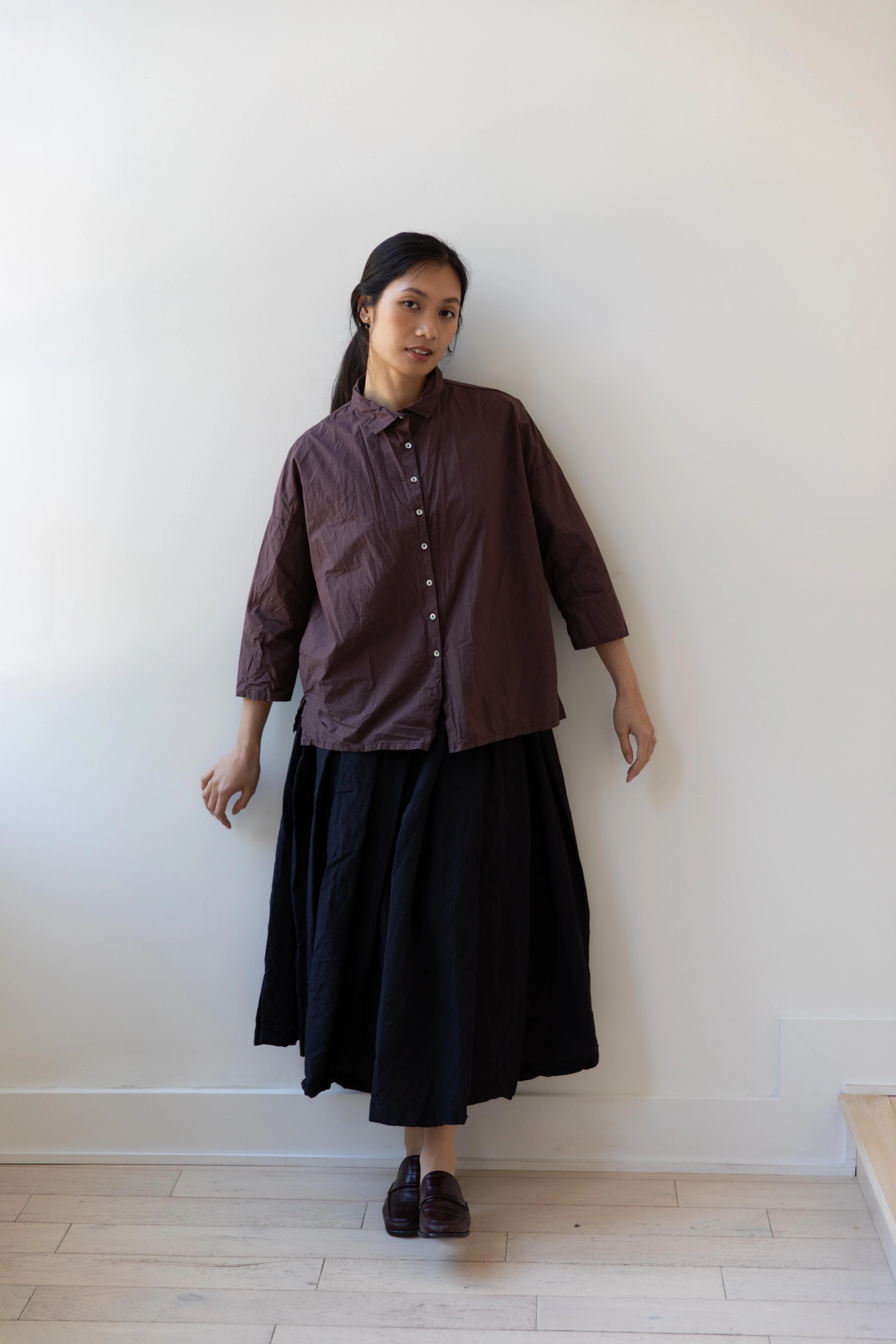 Album di Famiglia | Short Collar Shirt TC in Grape - Image 12