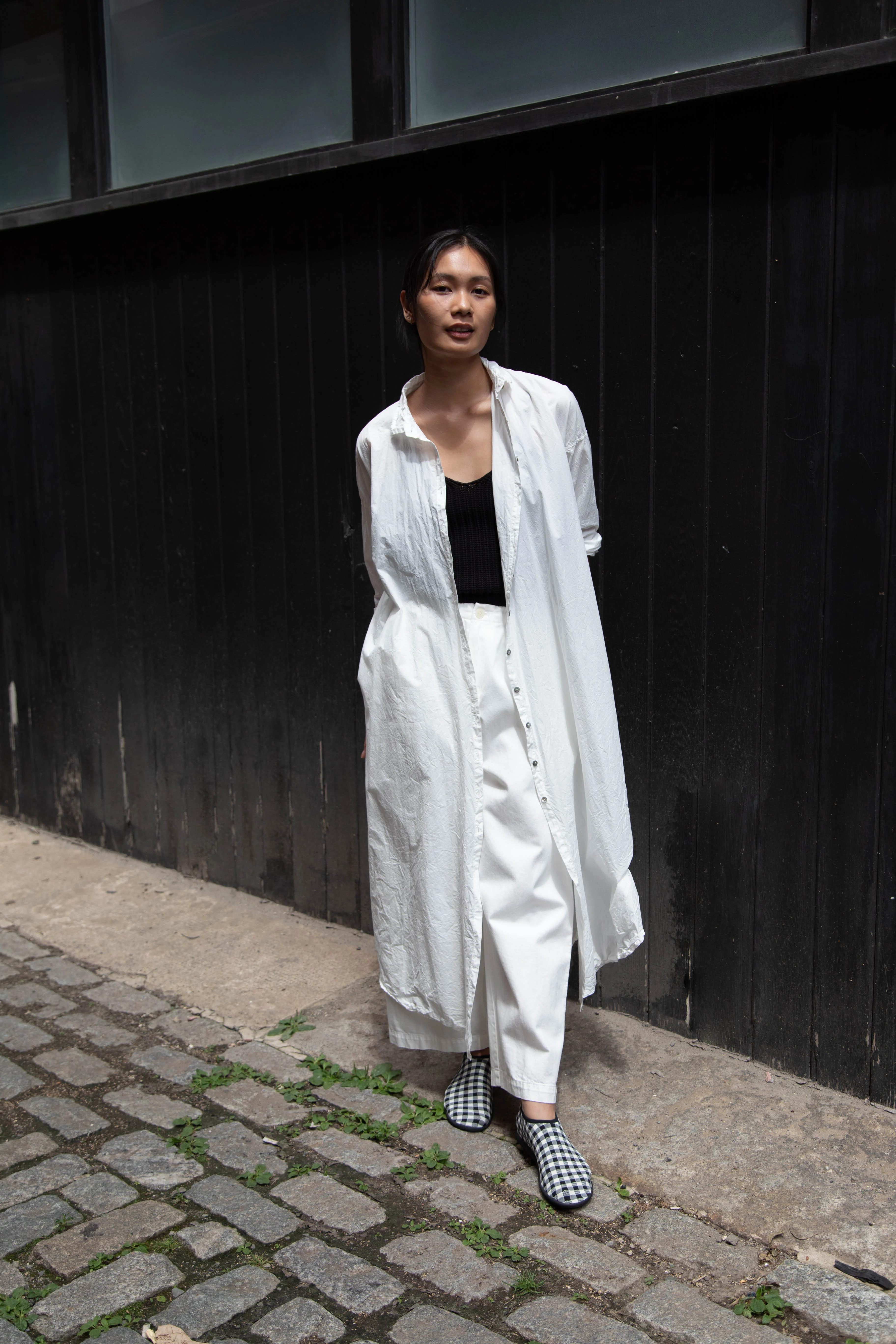 Album di Famiglia | TC Cotton Long Shirt Dress in Milk White - Image 15