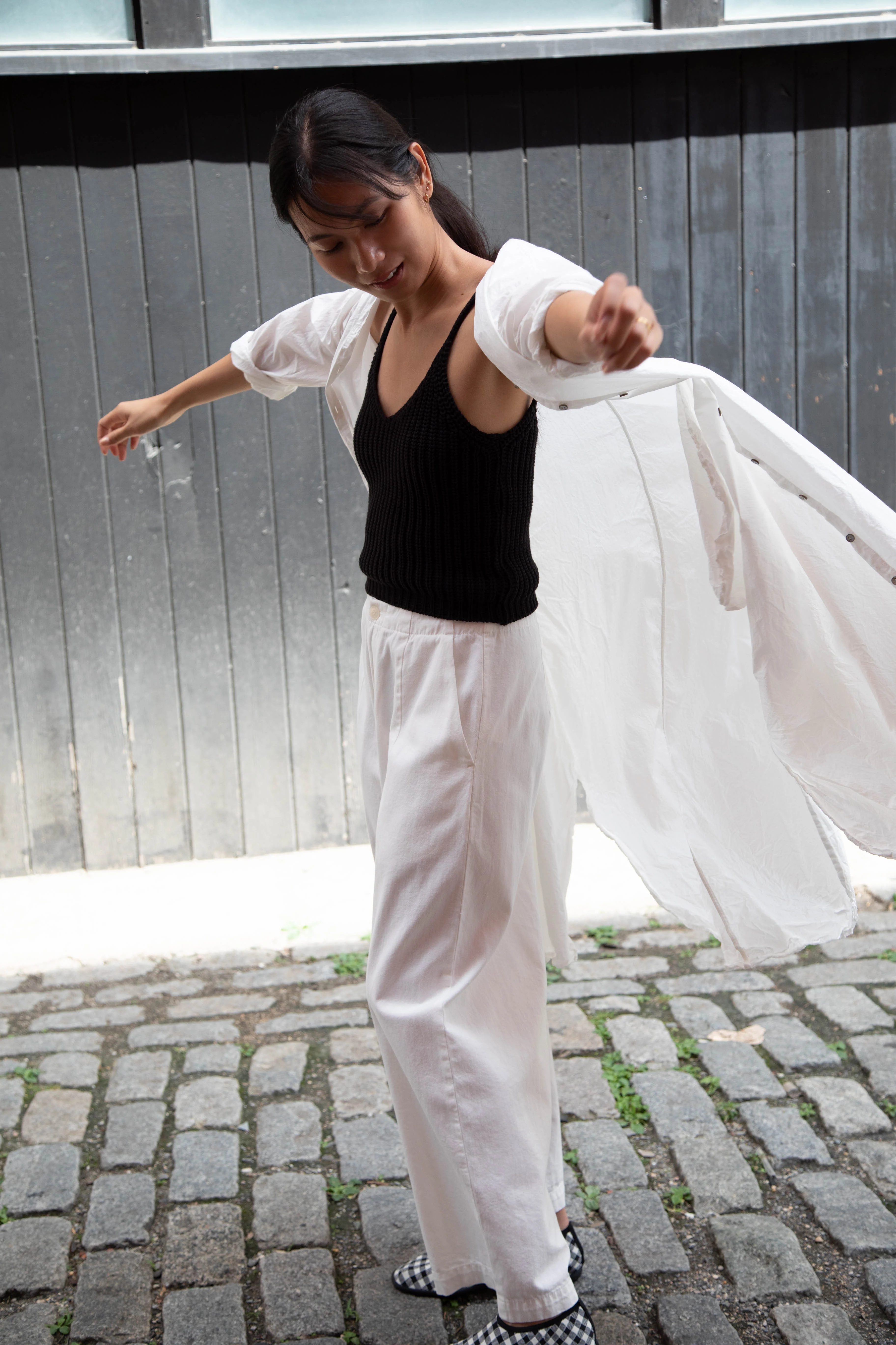 Album di Famiglia | TC Cotton Long Shirt Dress in Milk White - Image 44