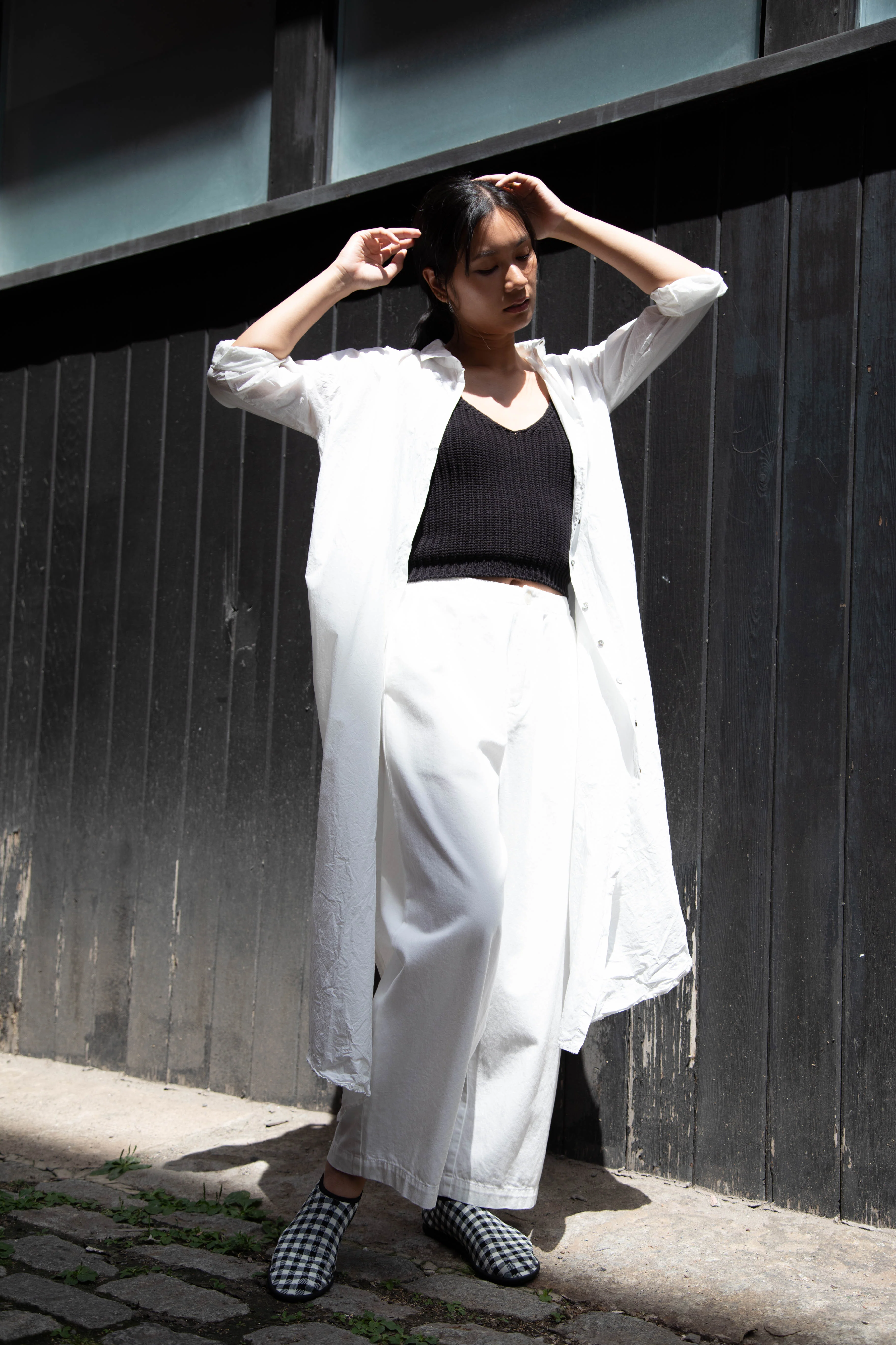 Album di Famiglia | TC Cotton Long Shirt Dress in Milk White - Image 51
