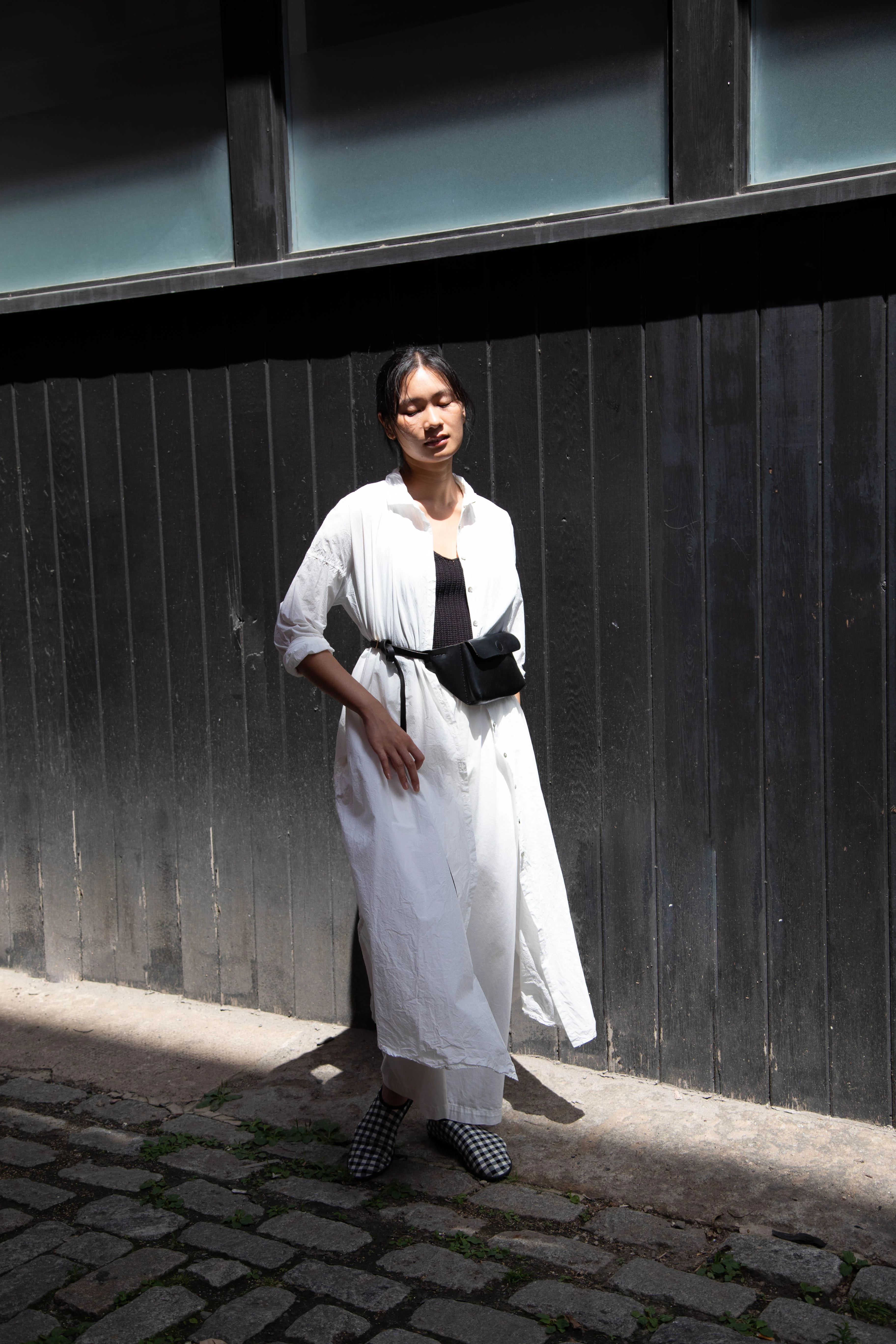 Album di Famiglia | TC Cotton Long Shirt Dress in Milk White - Image 55