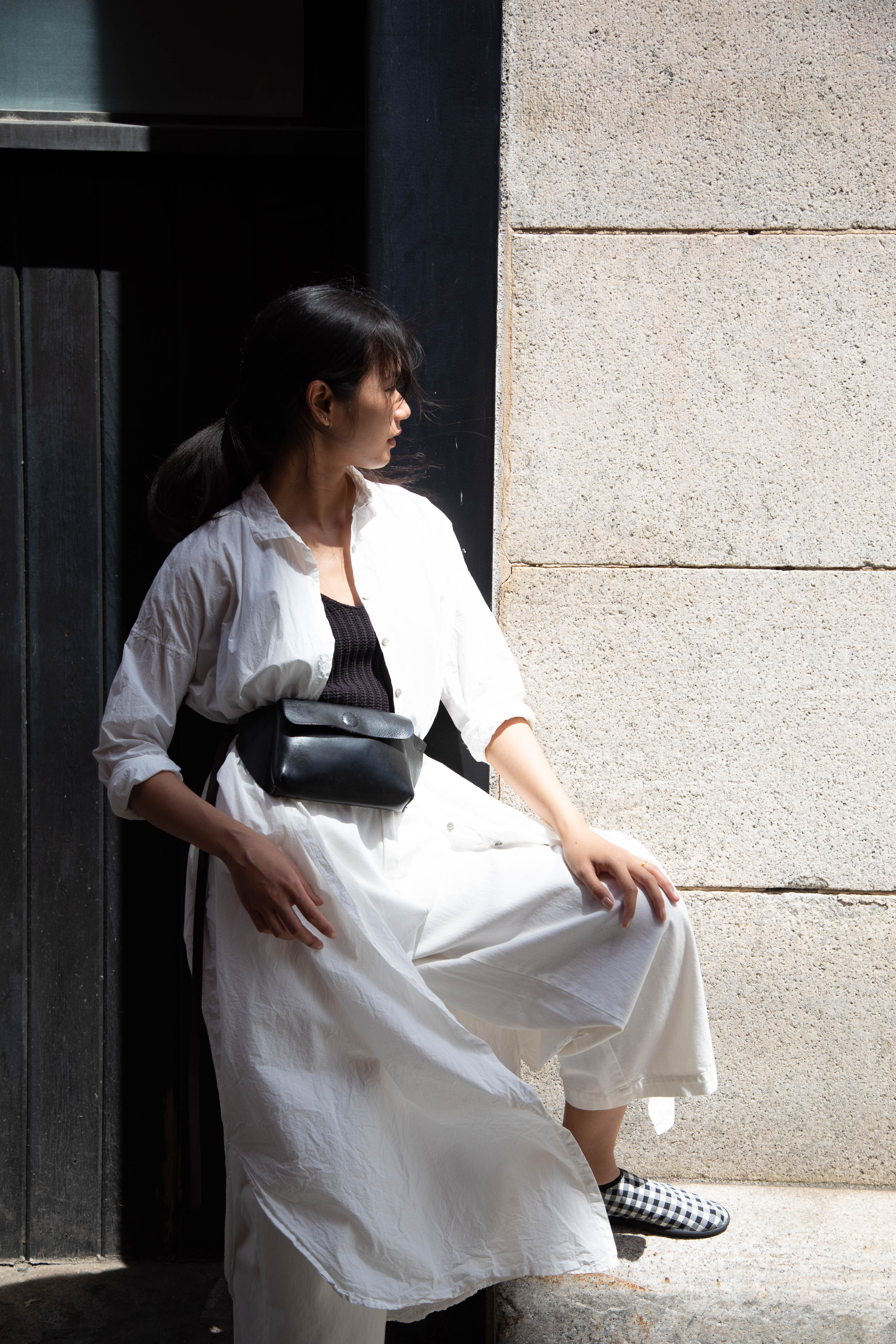 Album di Famiglia | TC Cotton Long Shirt Dress in Milk White - Image 8