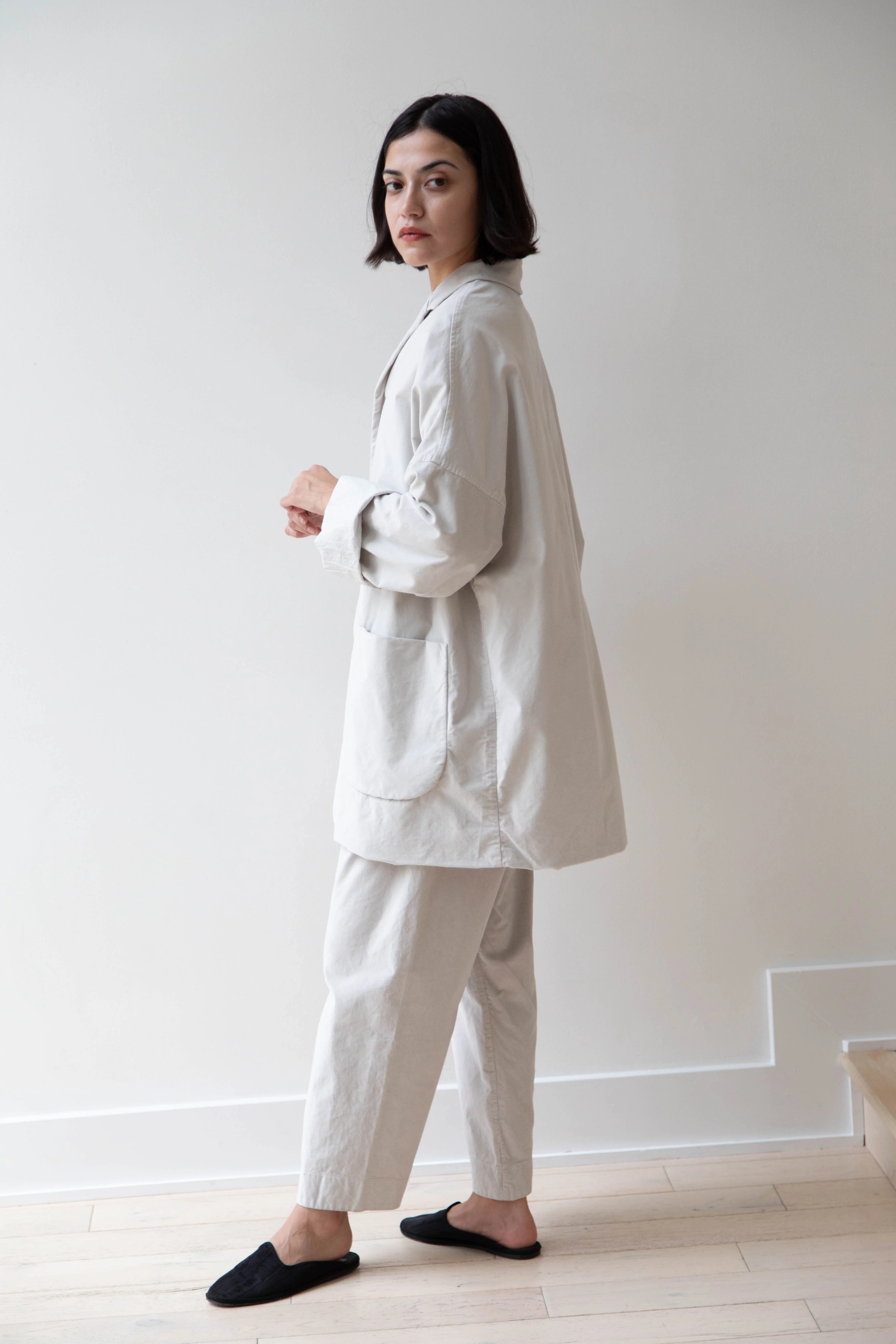 Album di Famiglia | Velvet Big Blazer in Fog - Image 50