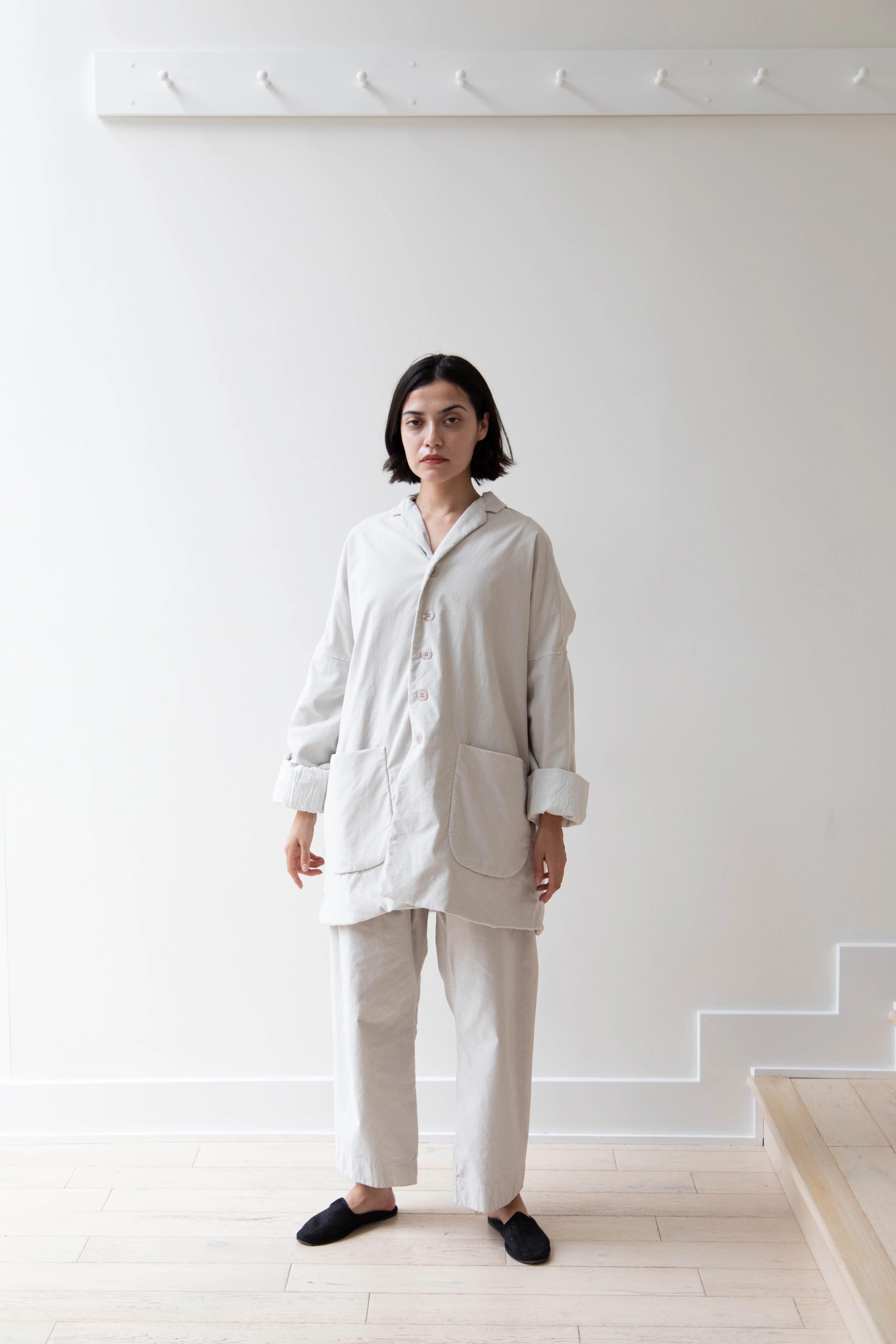 Album di Famiglia | Velvet Big Blazer in Fog - Image 56