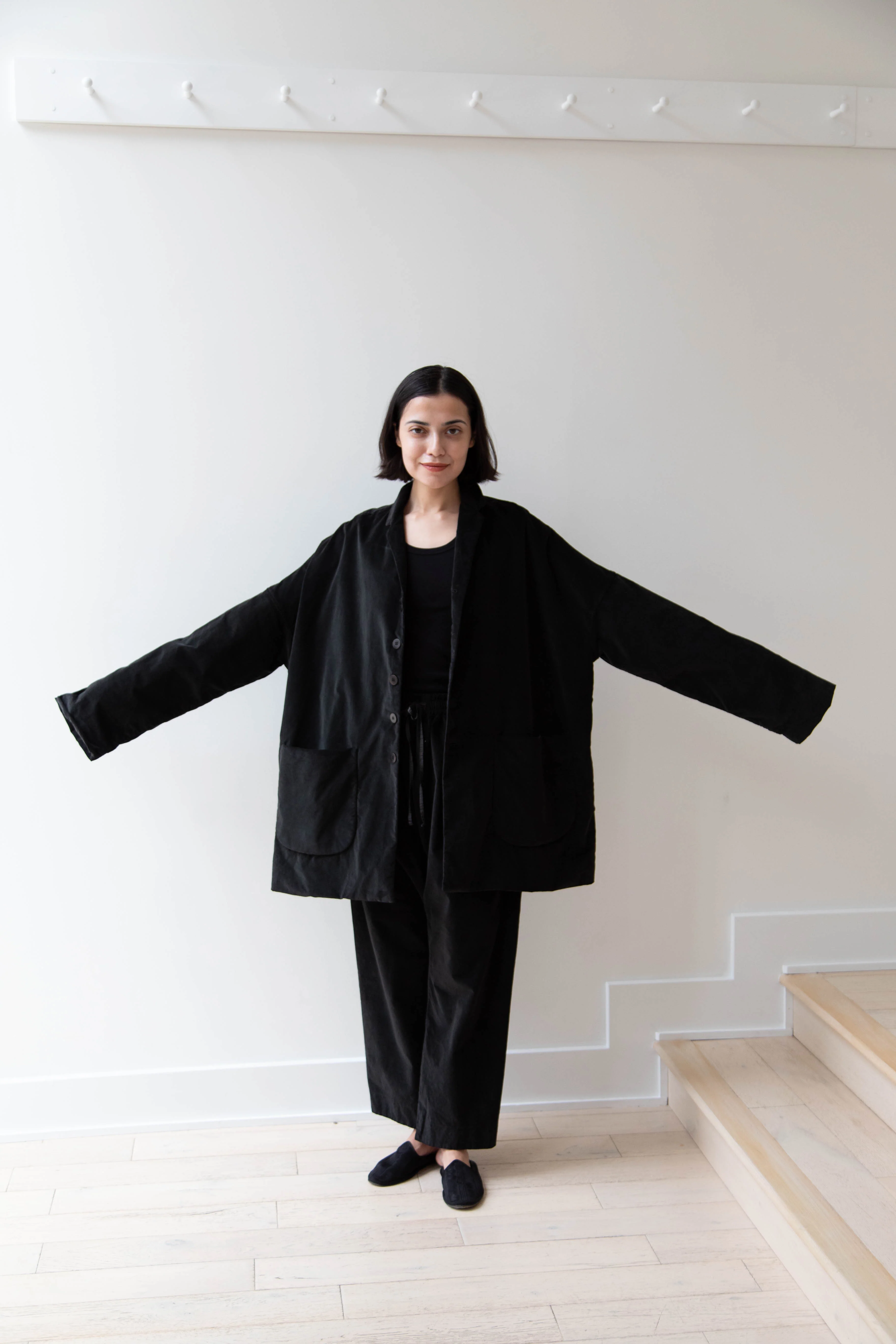 Album di Famiglia | Velvet Big Blazer in Slate - Image 13