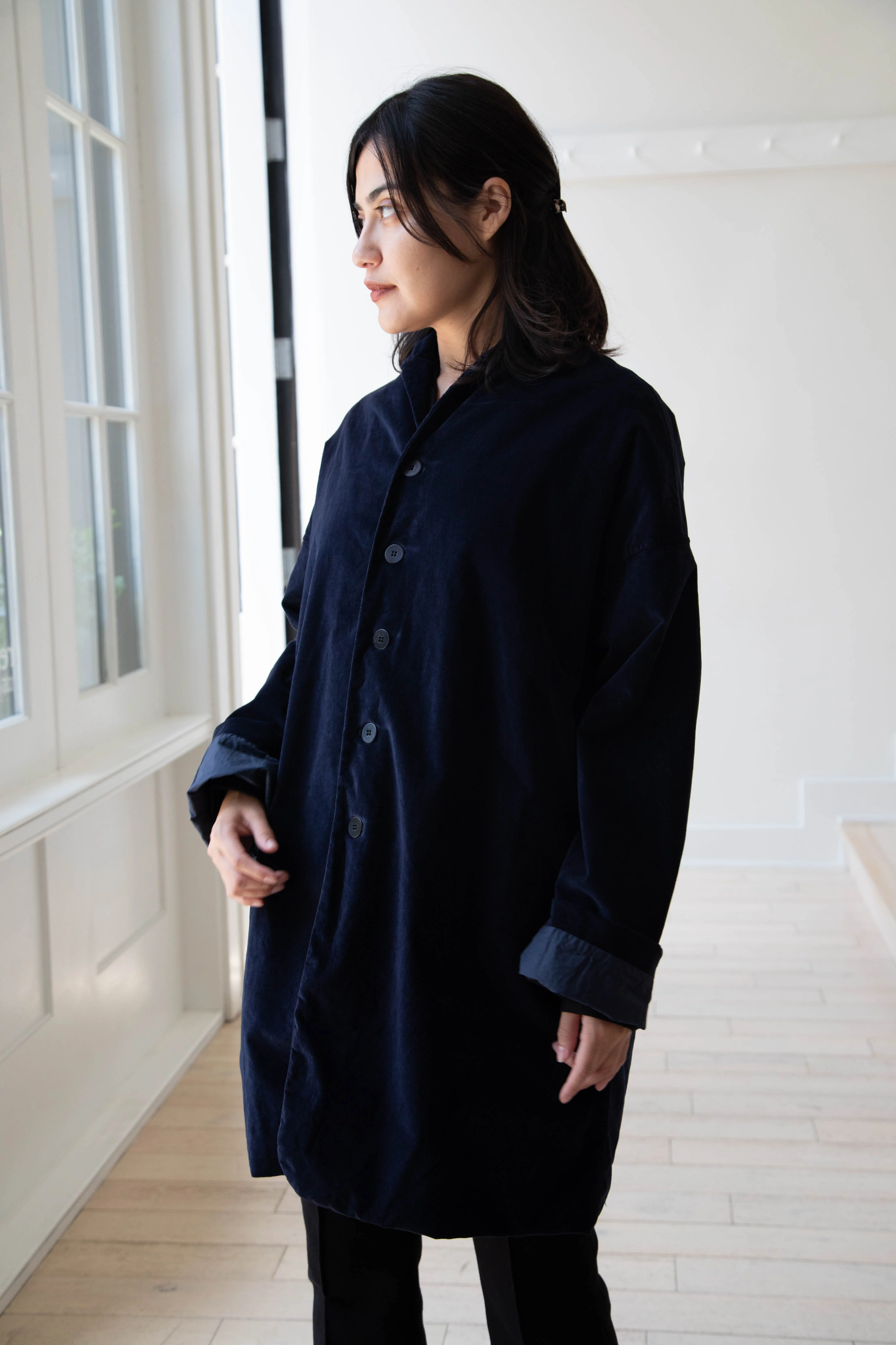 Album di Famiglia | Velvet Long Blazer in Ink - Image 39
