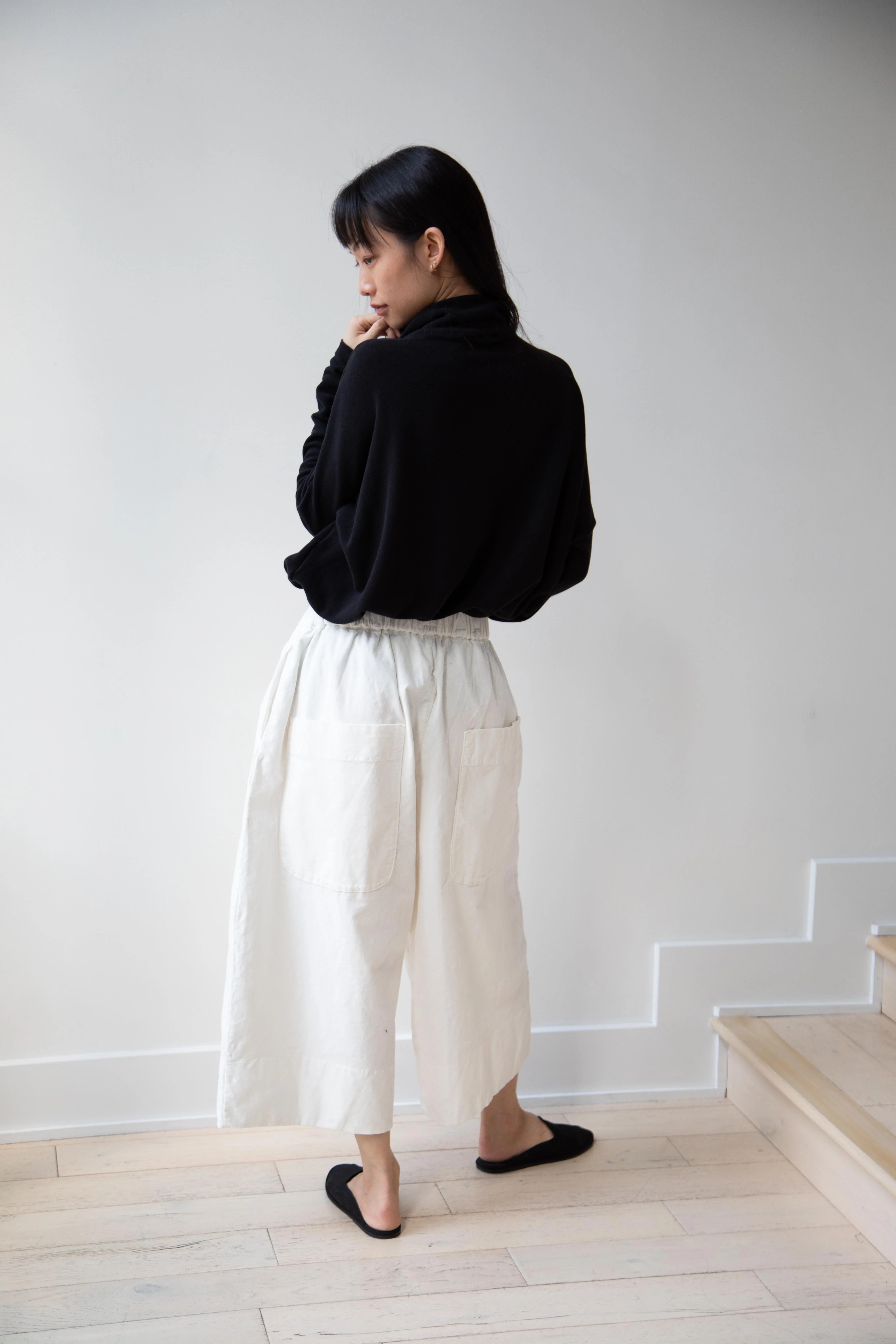 Album di Famiglia | Velvet Wide Trousers in Milk - Image 29