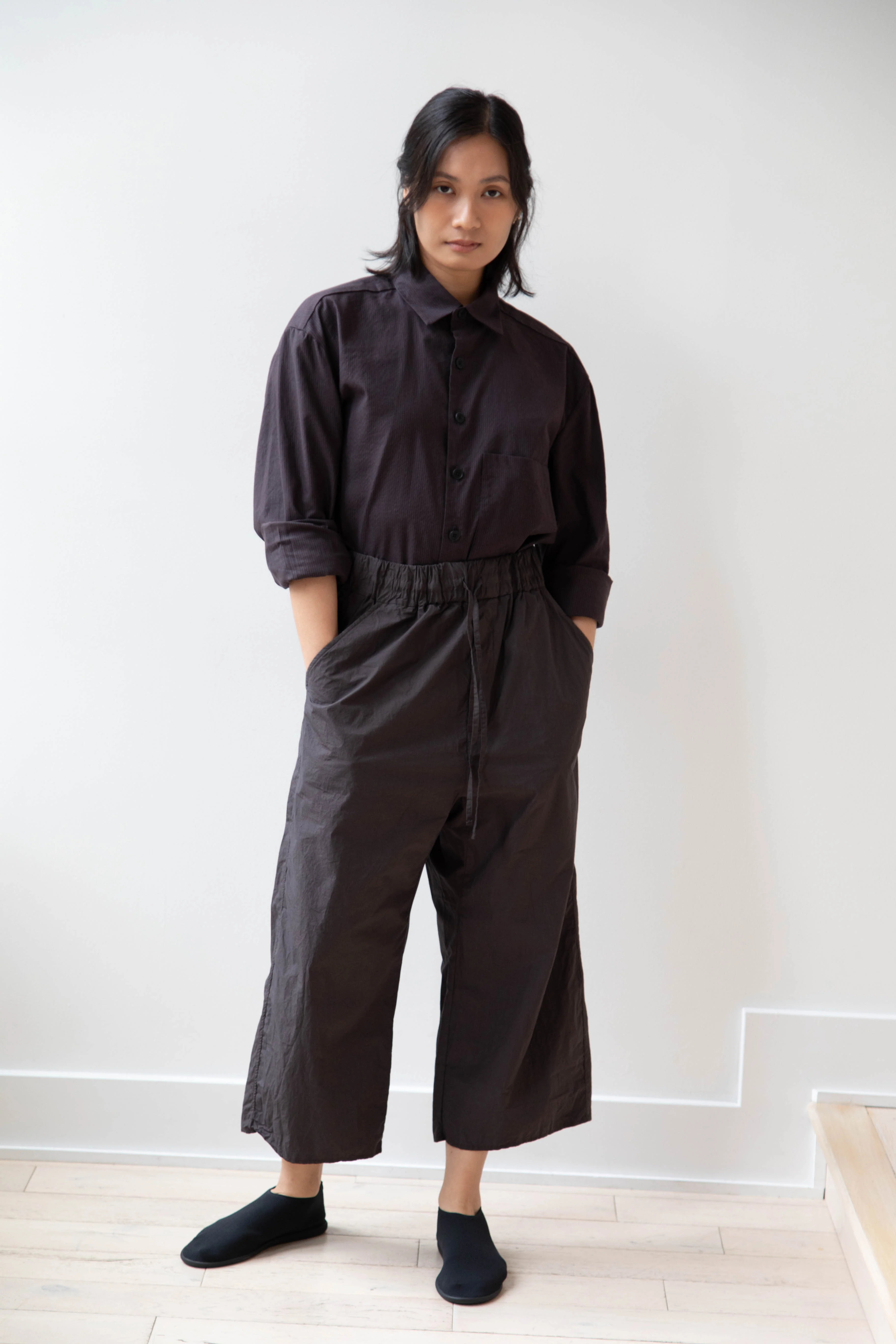 Album di Famiglia | Wide & Short Trouser TC in Brown - Image 6