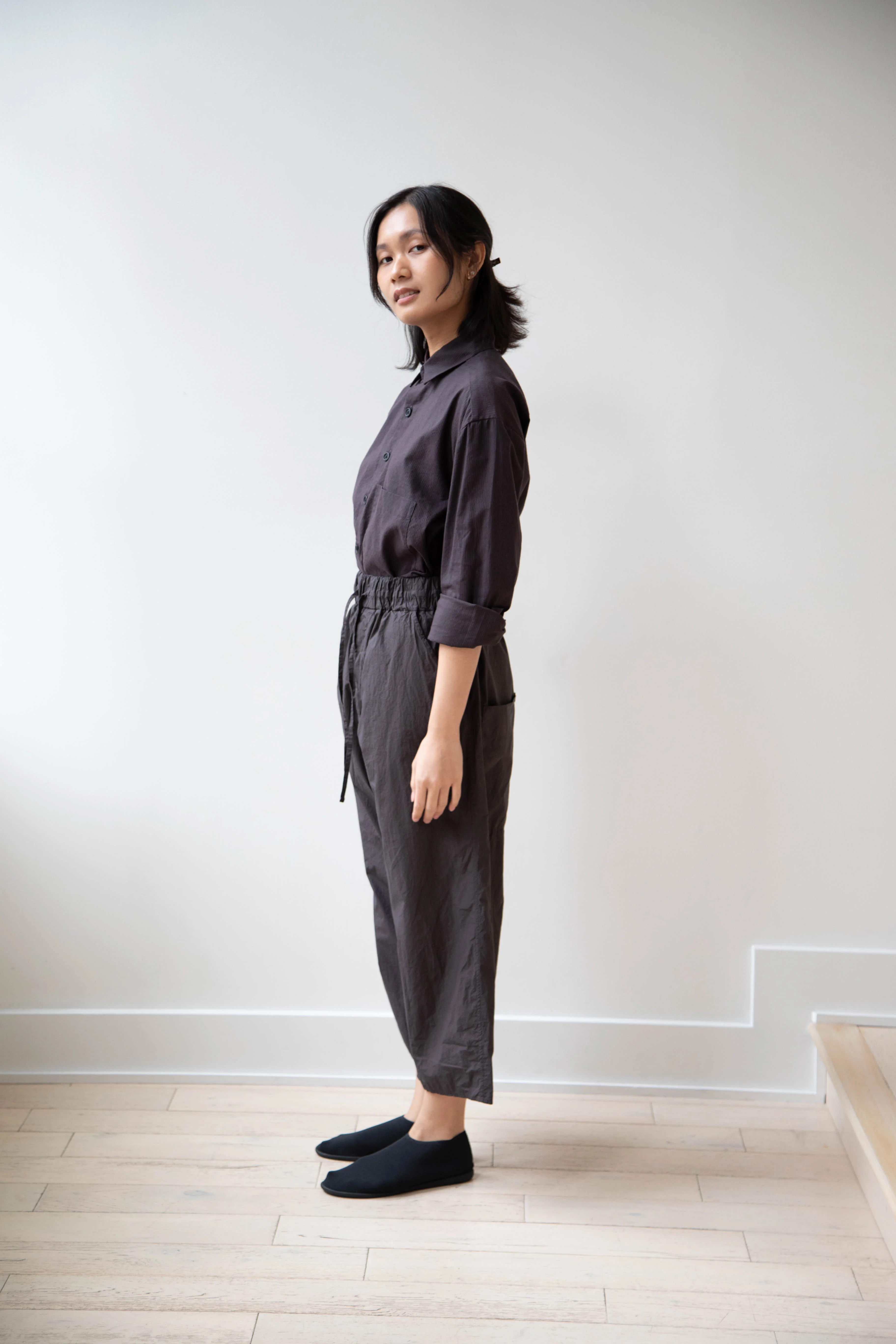 Album di Famiglia | Wide & Short Trouser TC in Brown - Image 8