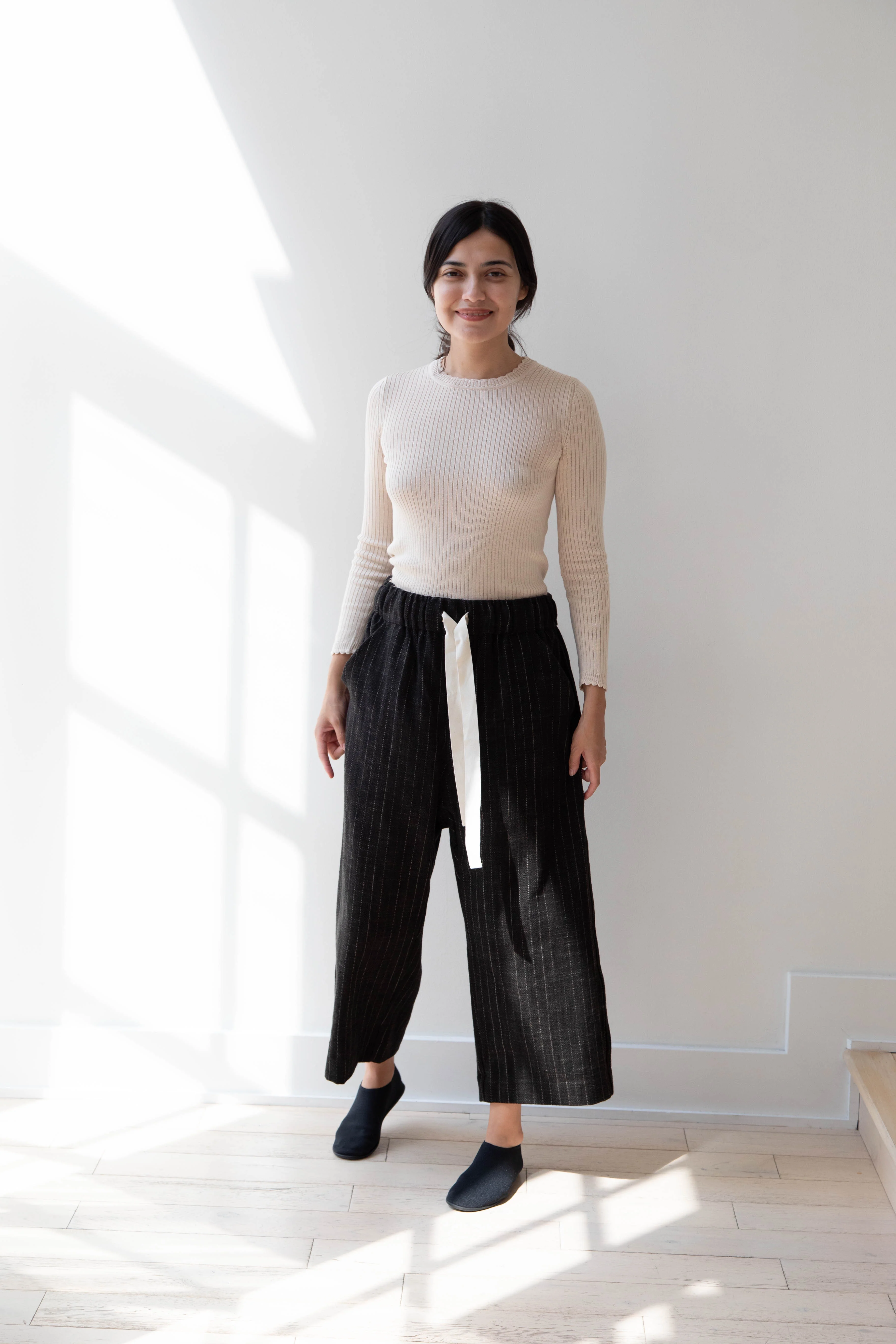Album di Famiglia | Wide & Short Trousers in Pinstripe - Image 9