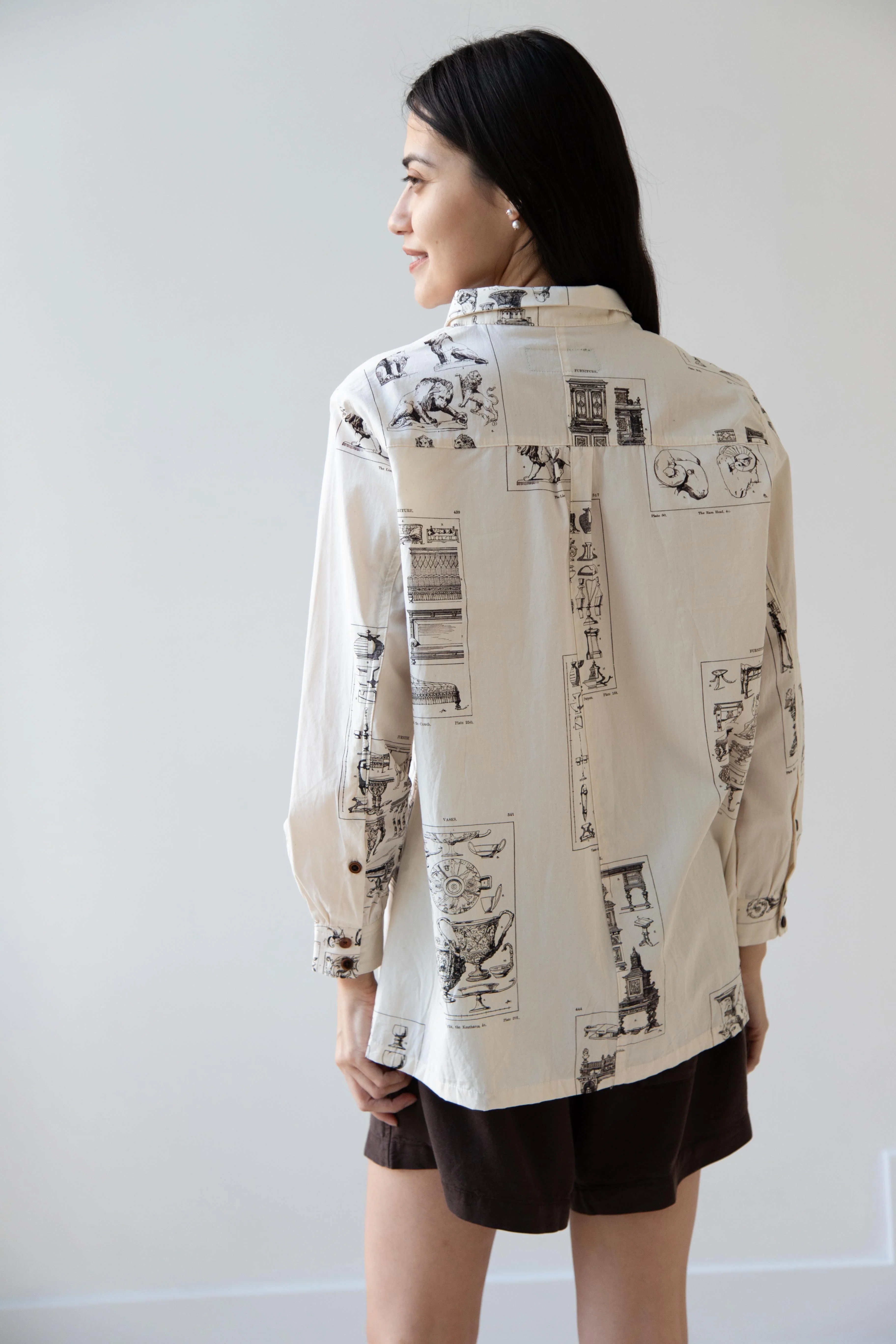 Aleksandr Manamïs | Button Up Shirt in Architectural Ornaments - Image 8