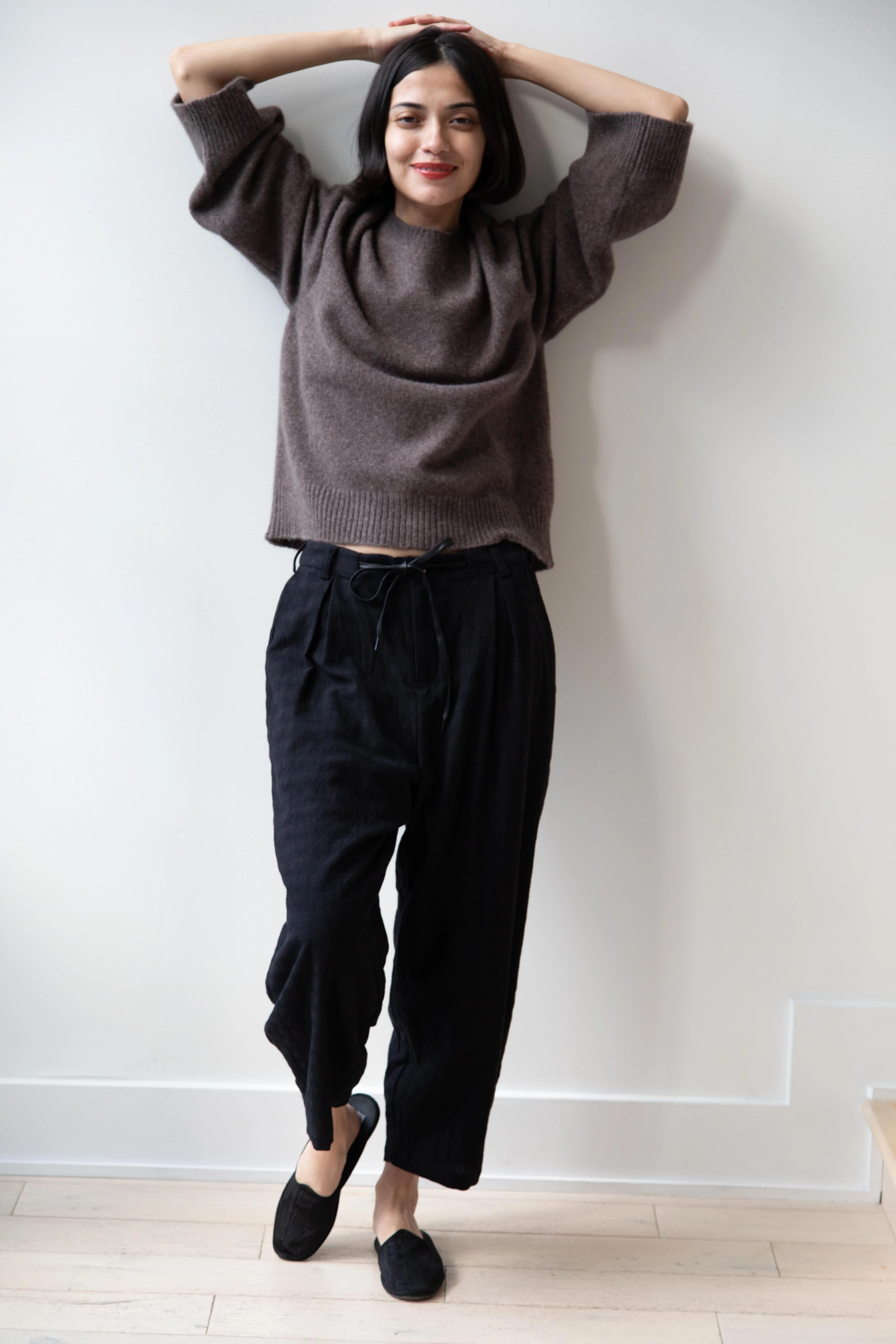 Aleksandr Manamis | Check Loose Pants in Black - Image 19