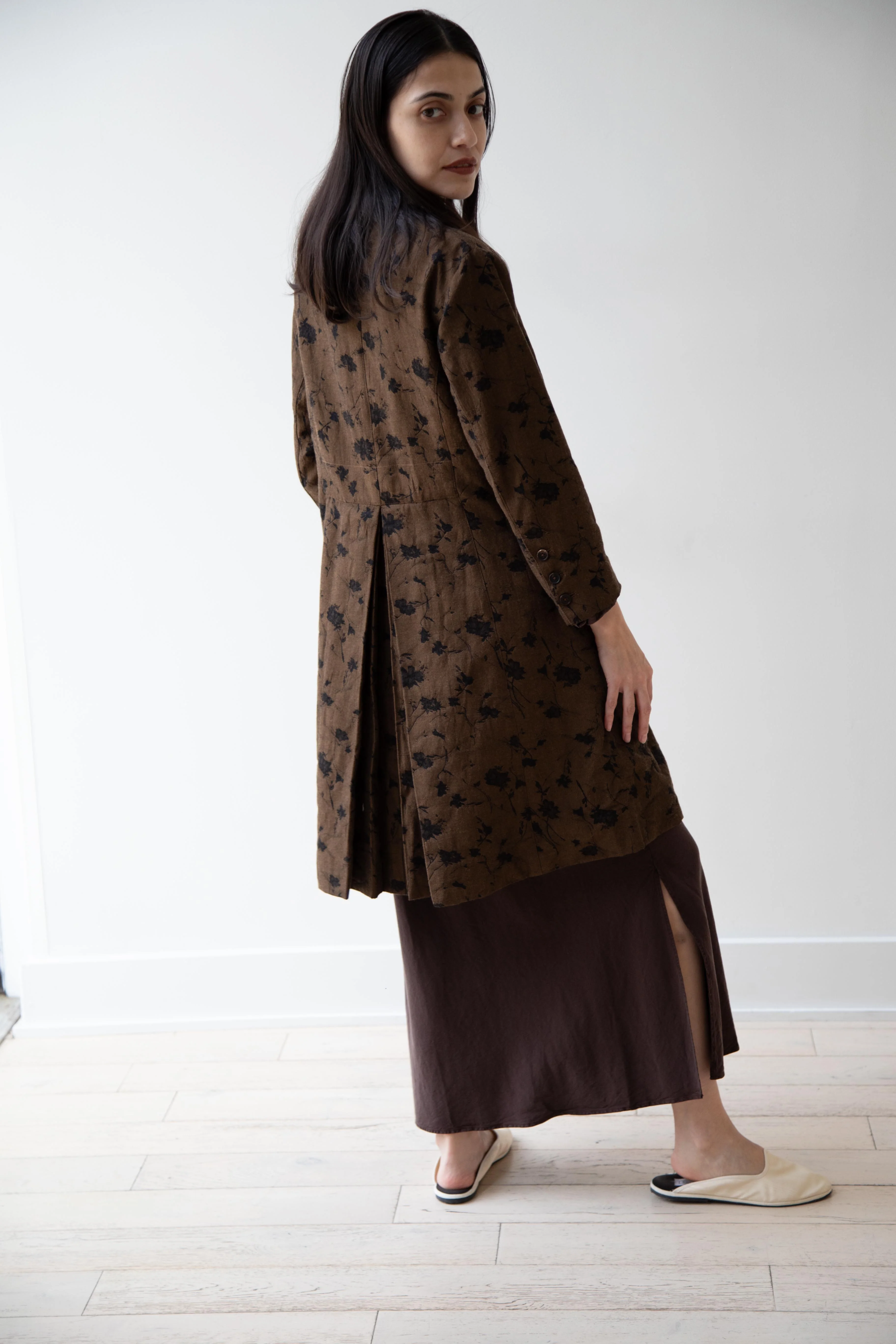 Aleksandr Manamïs | Coat in Brown & Black Jacquard - Image 39