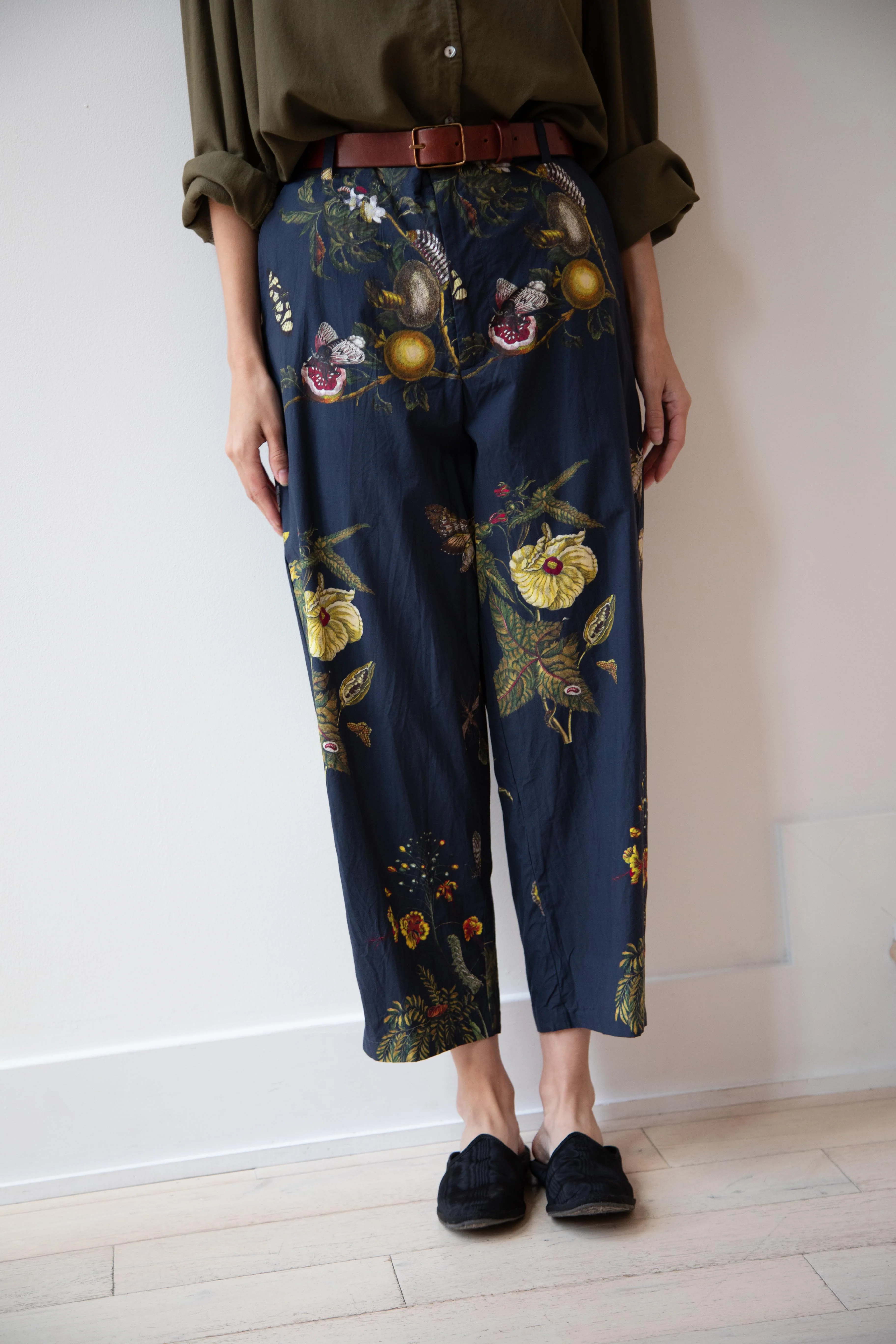 Aleksandr Manamïs | Etuide Cropped Pants in Natura Bleu - Image 2