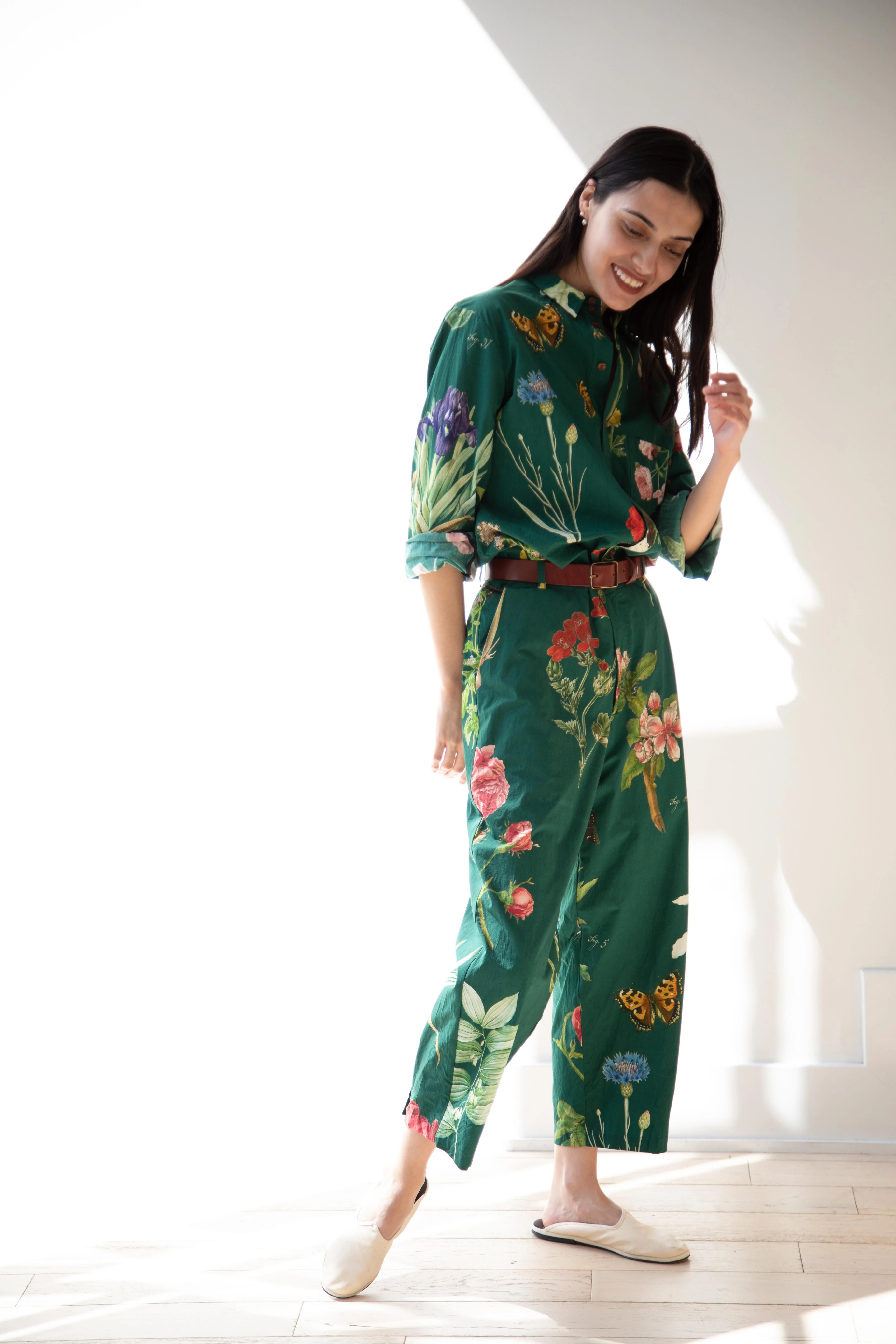 Aleksandr Manamïs | Etuide Cropped Trouser in Jardin Vert - Image 4
