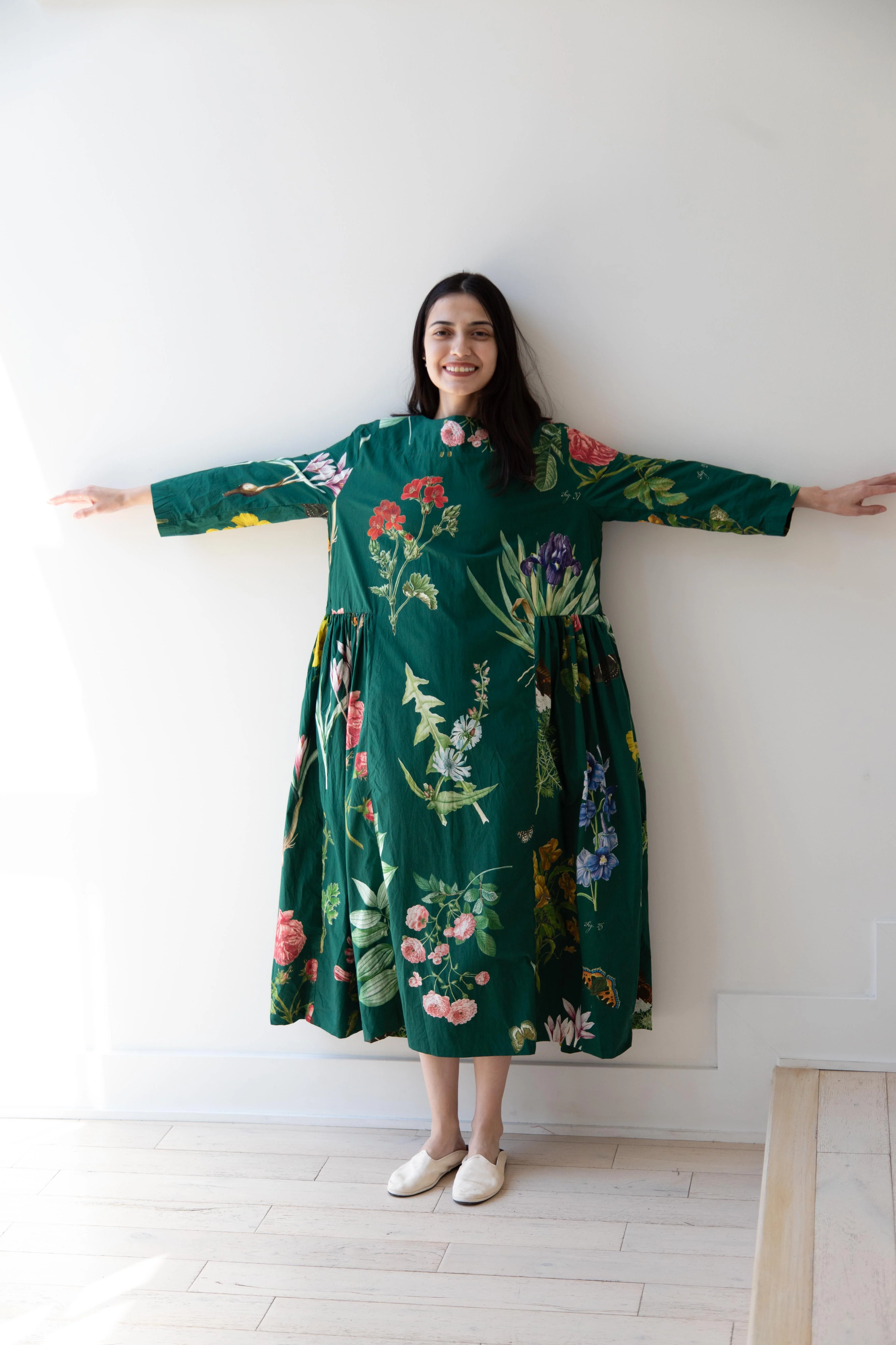 Aleksandr Manamïs | Gathered Dress in Jardin Vert - Image 37