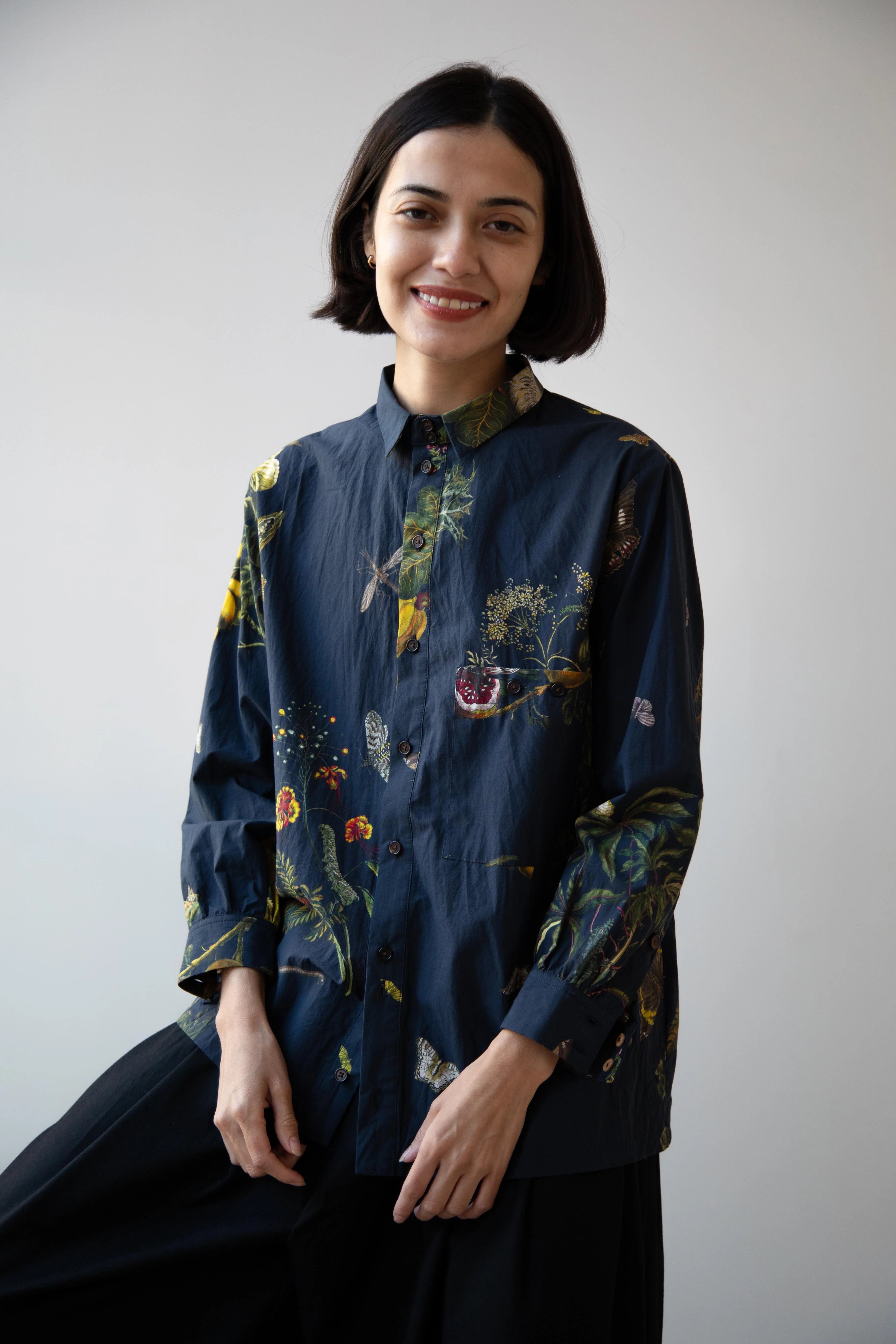 Aleksandr Manamis | Button Up Shirt in Natura Bleu