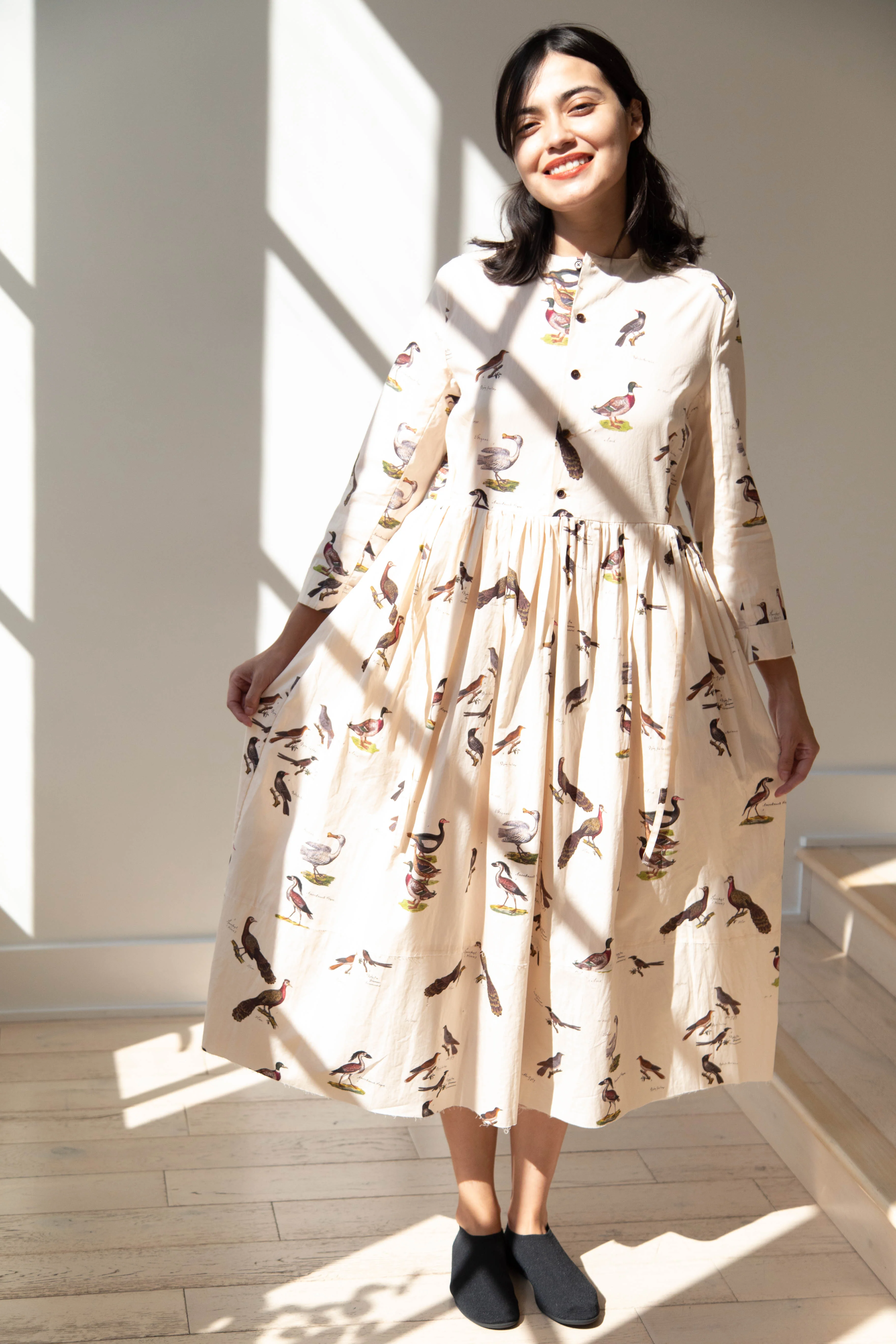 Aleksandr Manamïs | Loose Front Dress in Birds - Image 3