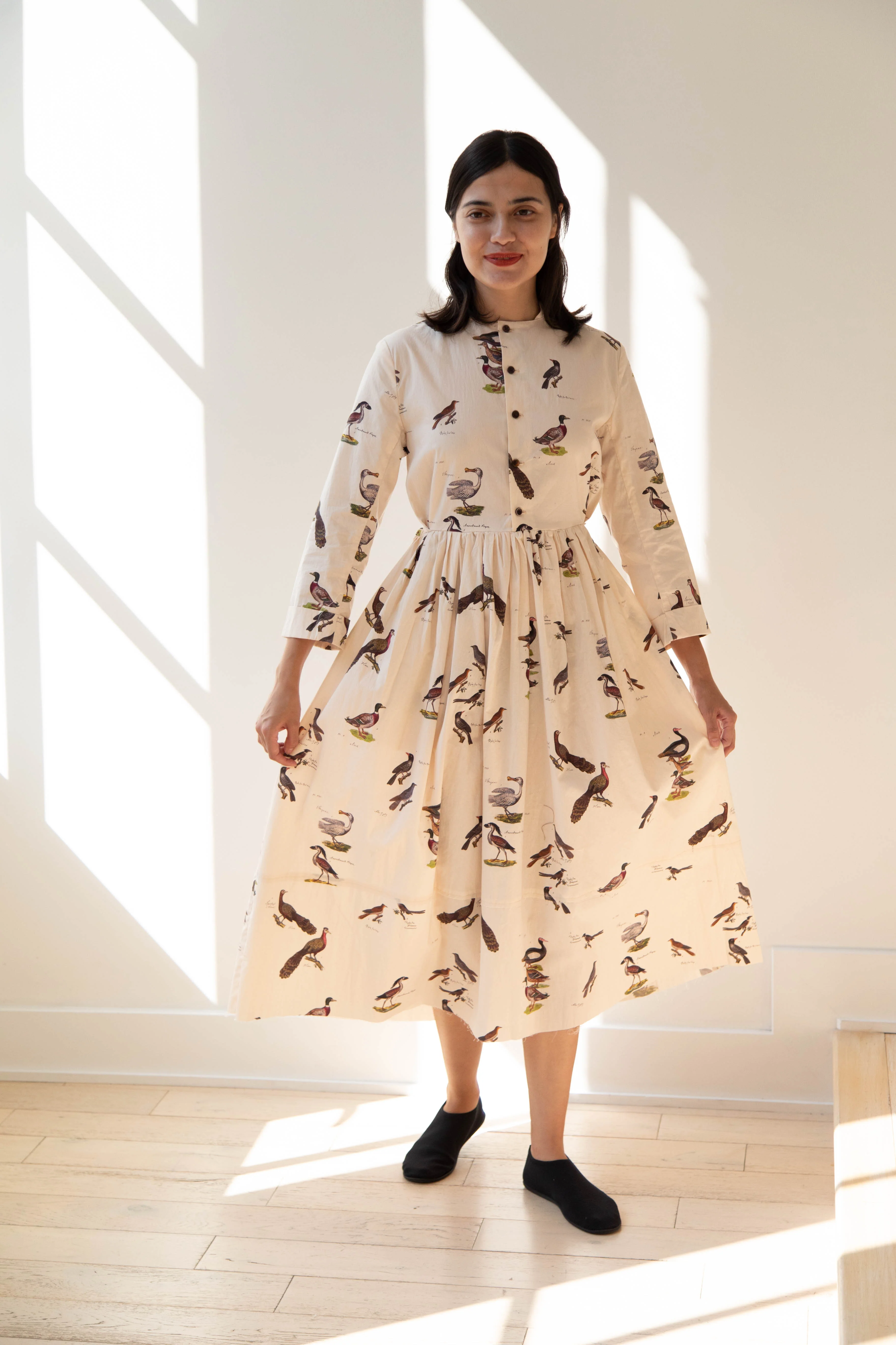 Aleksandr Manamïs | Loose Front Dress in Birds - Image 36