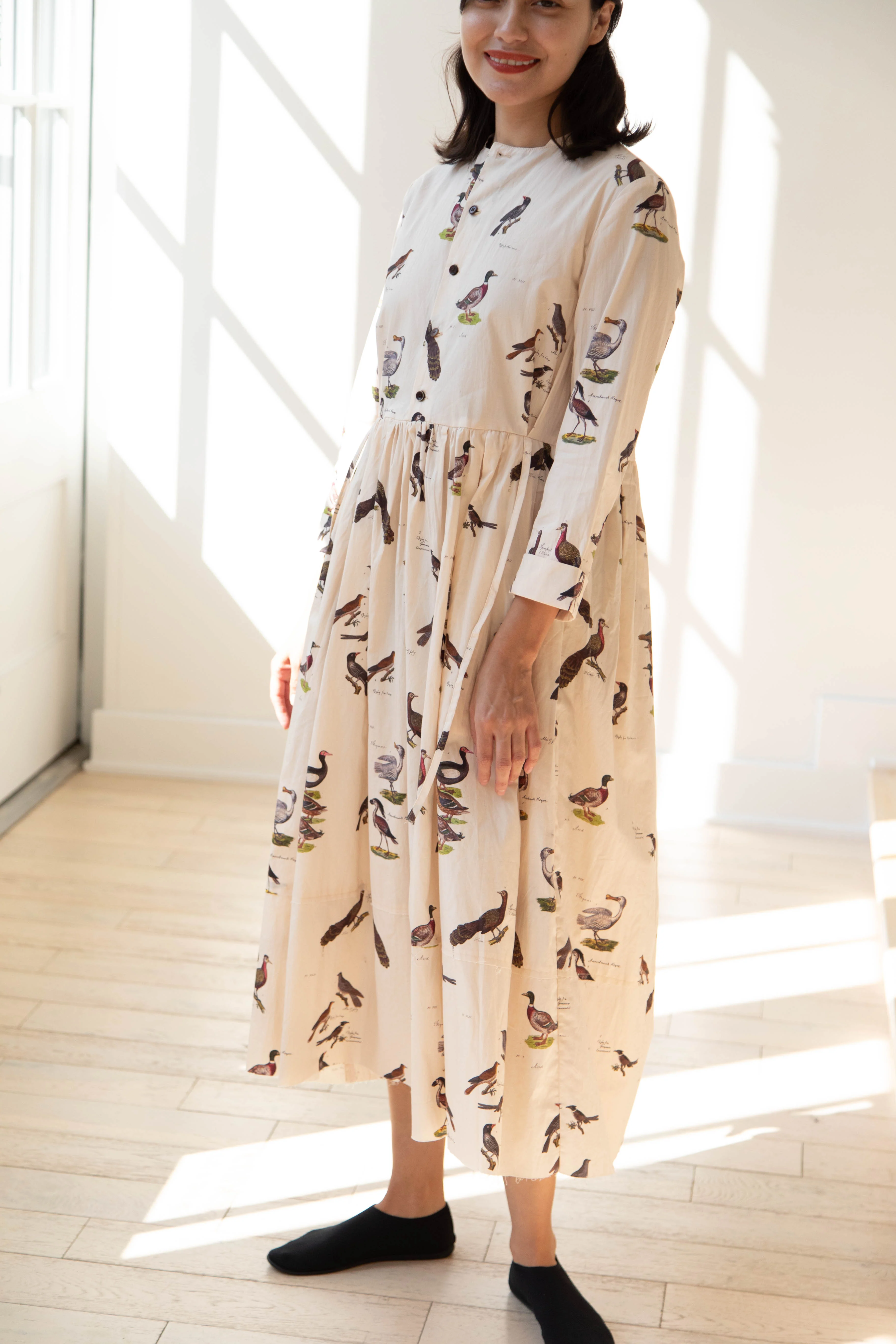 Aleksandr Manamïs | Loose Front Dress in Birds - Image 4