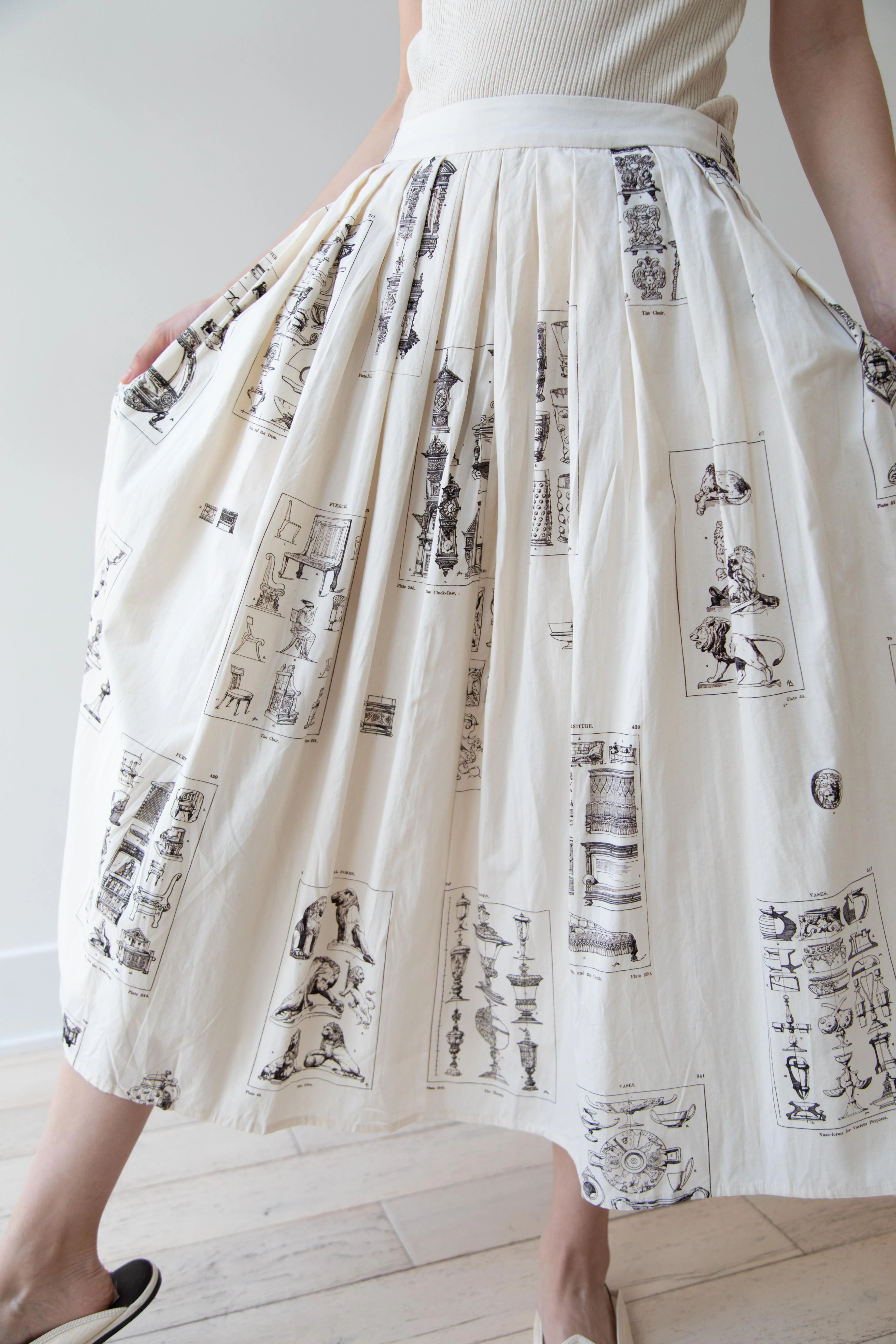 Aleksandr Manamïs | Pleated Skirt in Architectural Ornaments - Image 33