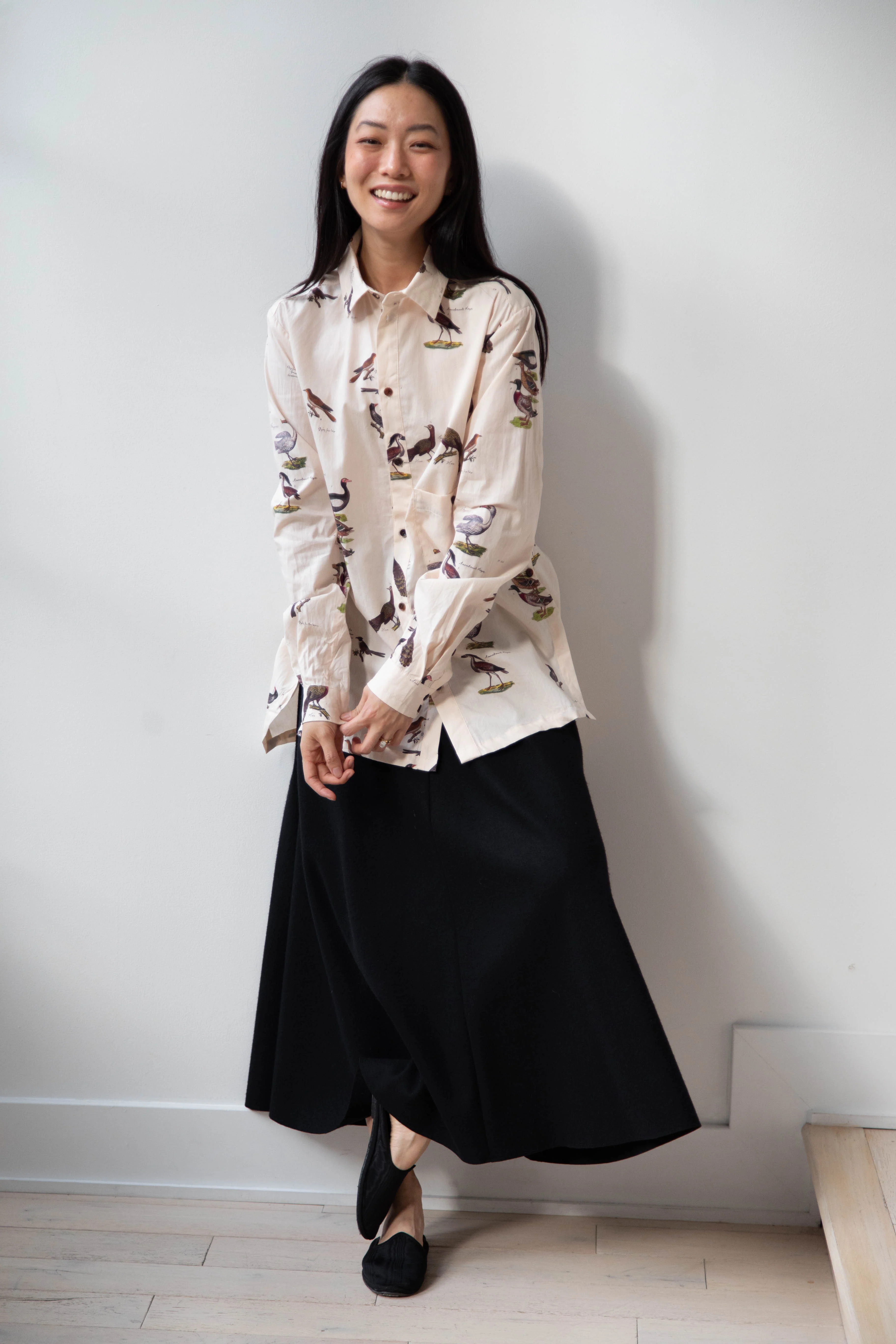 Aleksandr Manamïs | Slit Detail Top in Birds - Image 10