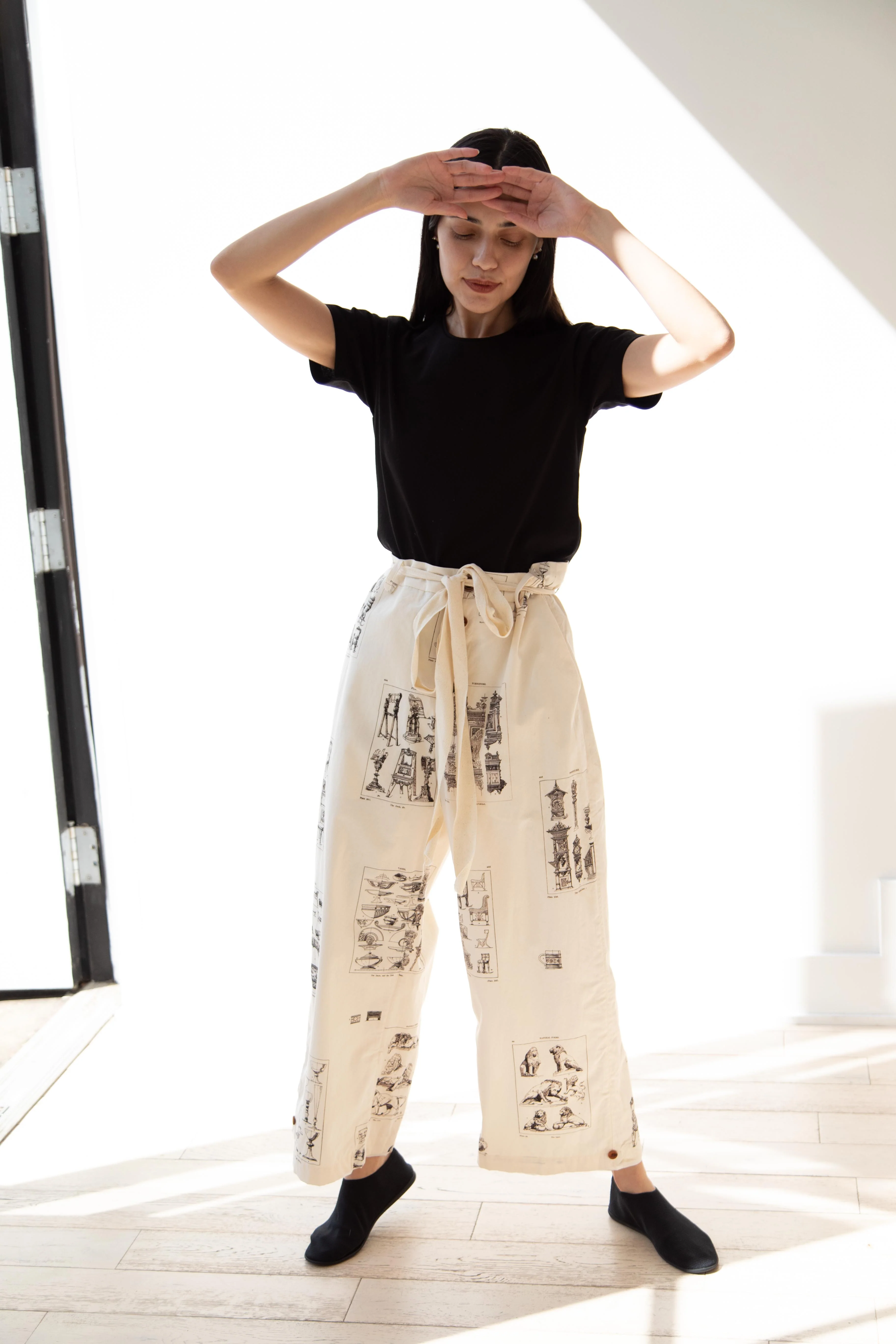 Aleksandr Manamïs | Summer Trousers in Architectural Ornaments - Image 15