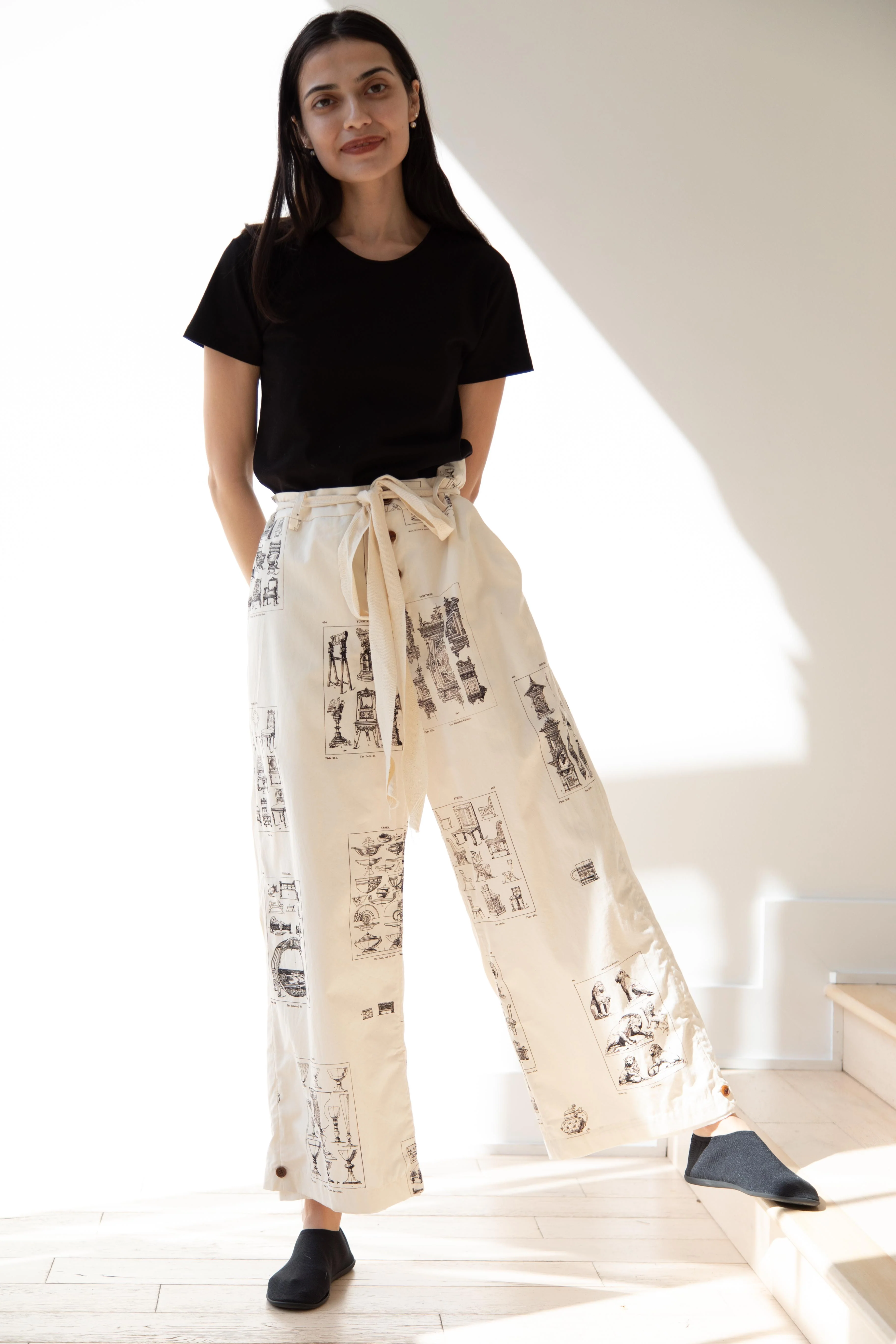 Aleksandr Manamïs | Summer Trousers in Architectural Ornaments - Image 6