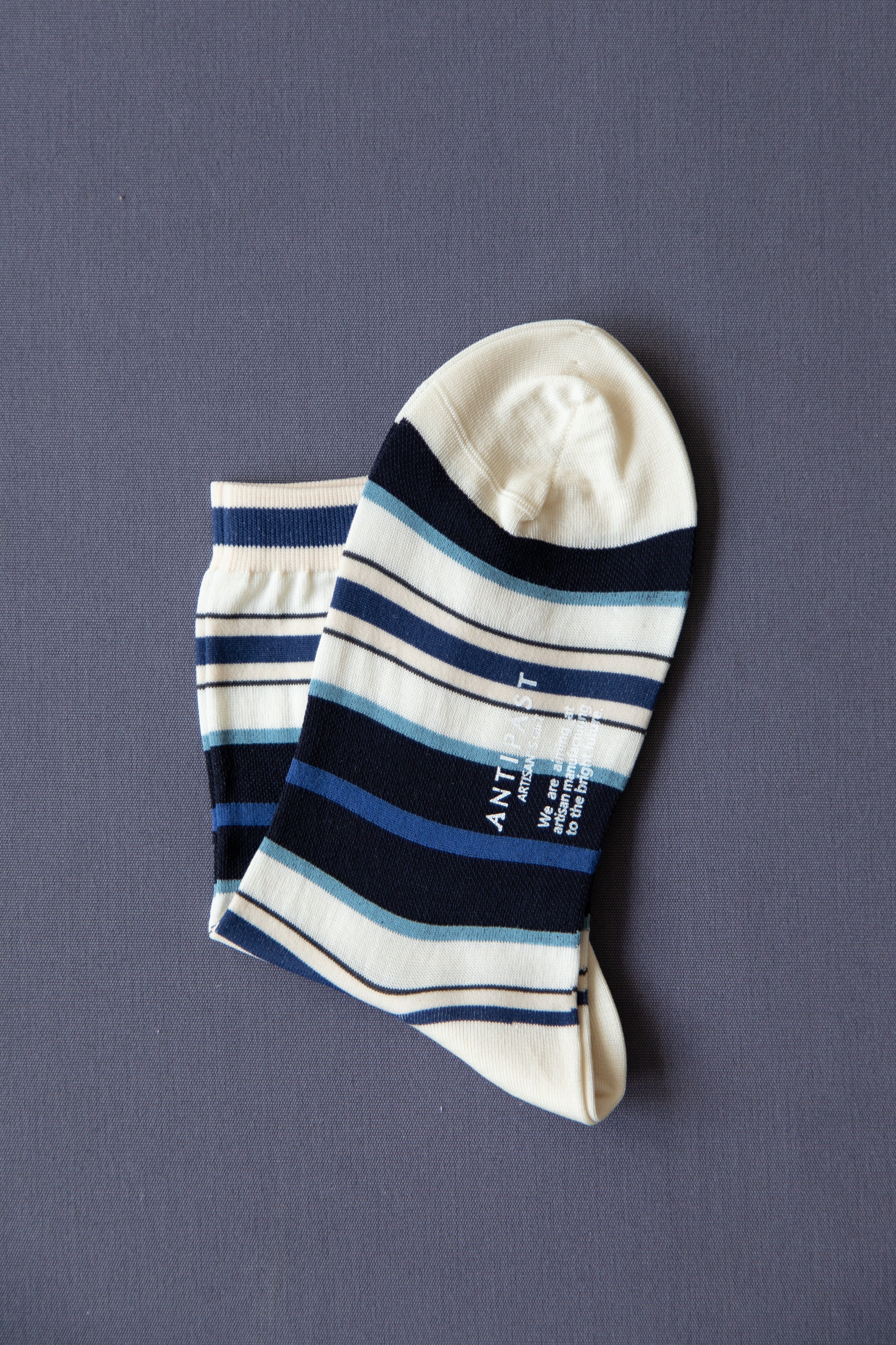 Antipast | Random Line Socks in Ivory - Image 2