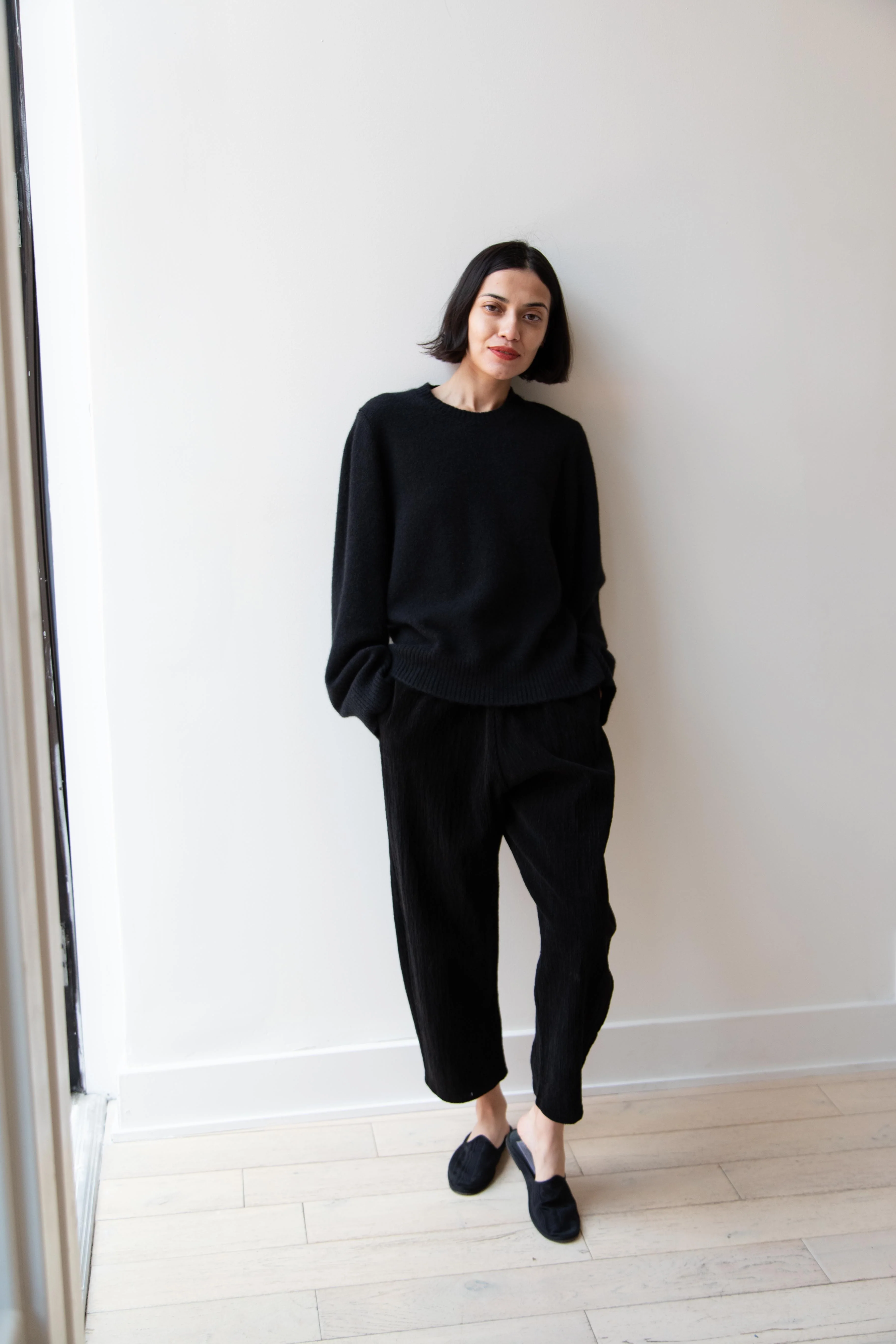 Apuntob | Corduroy Trouser in Cotton Black - Image 18