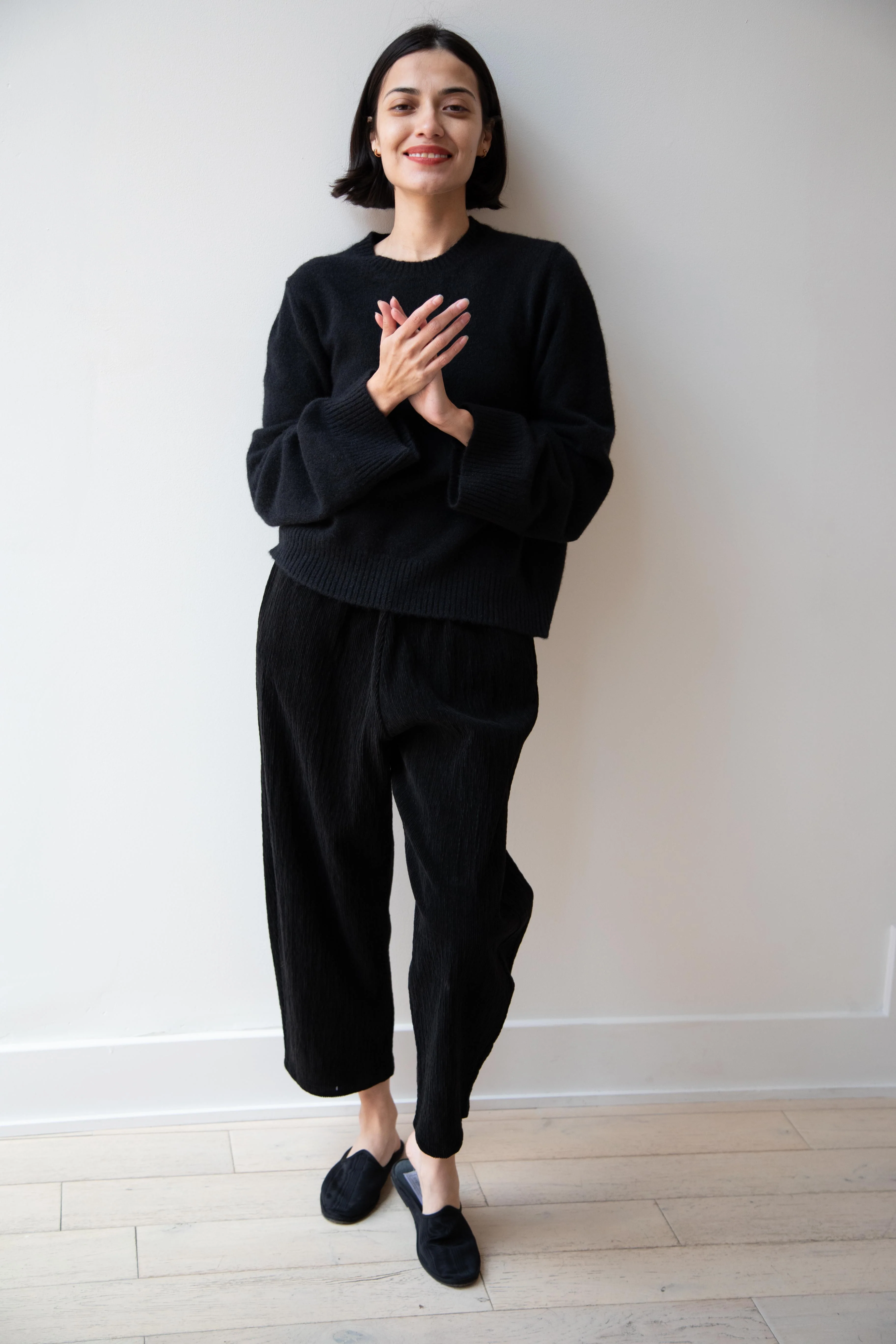 Apuntob | Corduroy Trouser in Cotton Black - Image 19