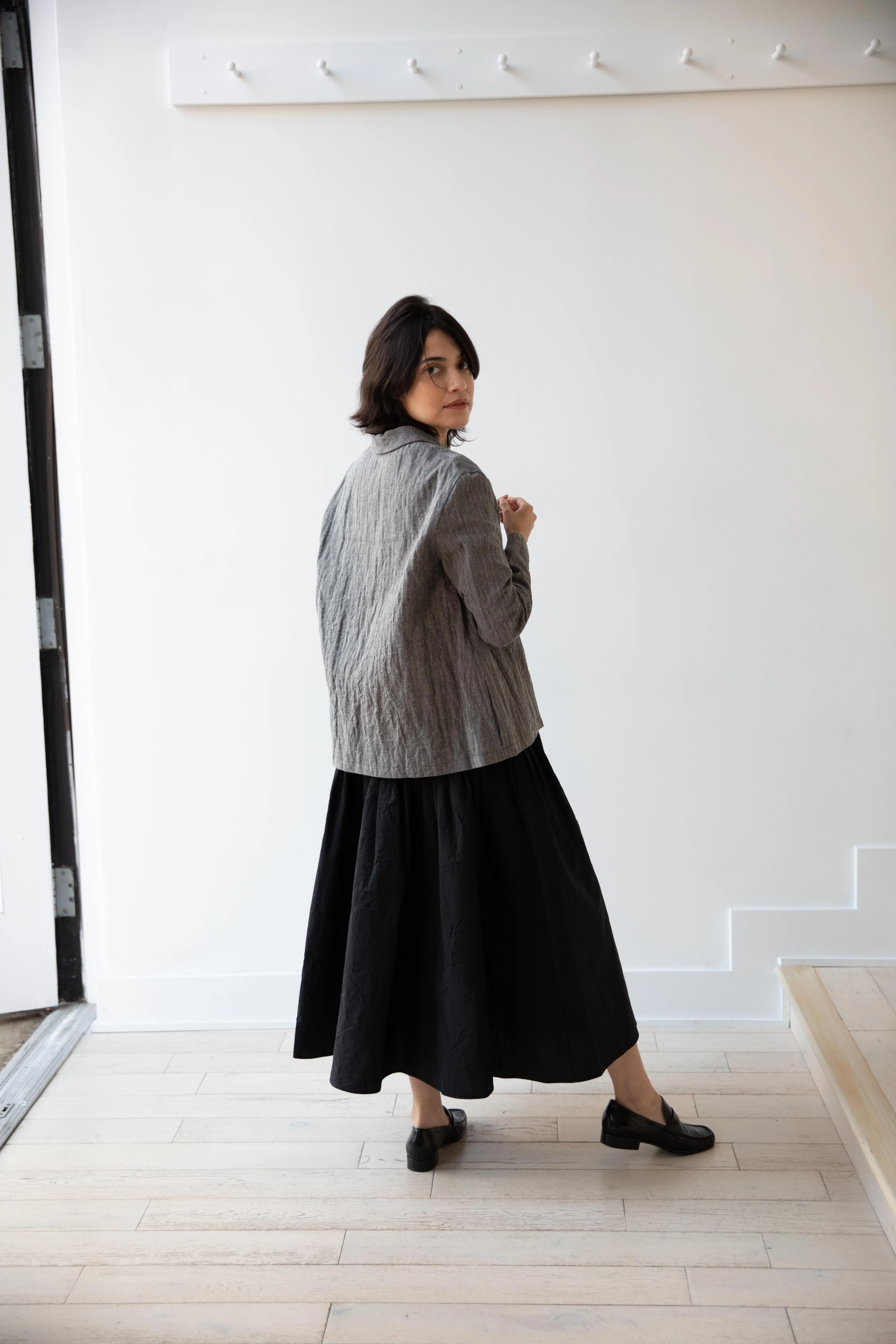 Apuntob | Cotton & Linen Jacket in Black Rope - Image 23