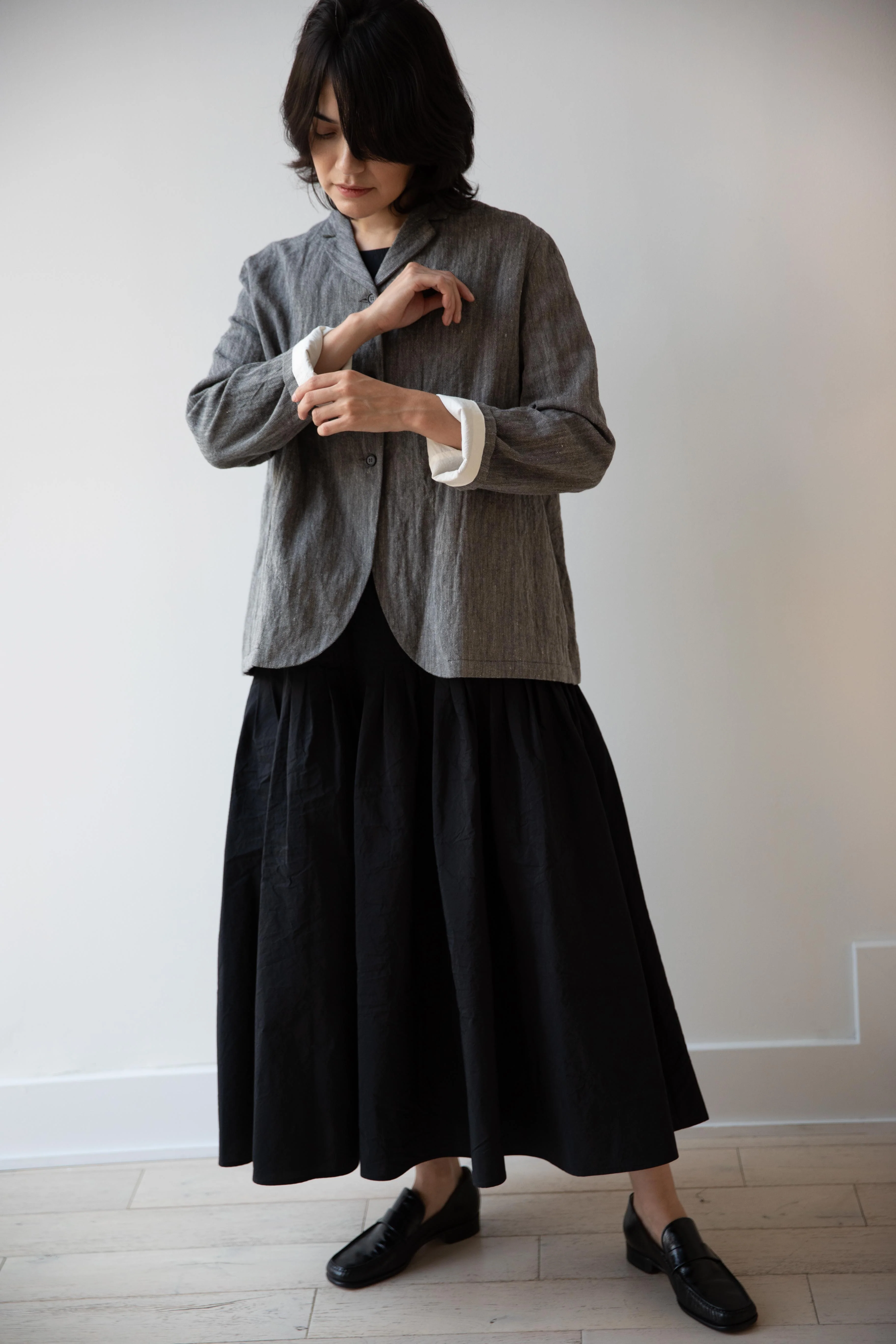 Apuntob | Cotton & Linen Jacket in Black Rope - Image 5