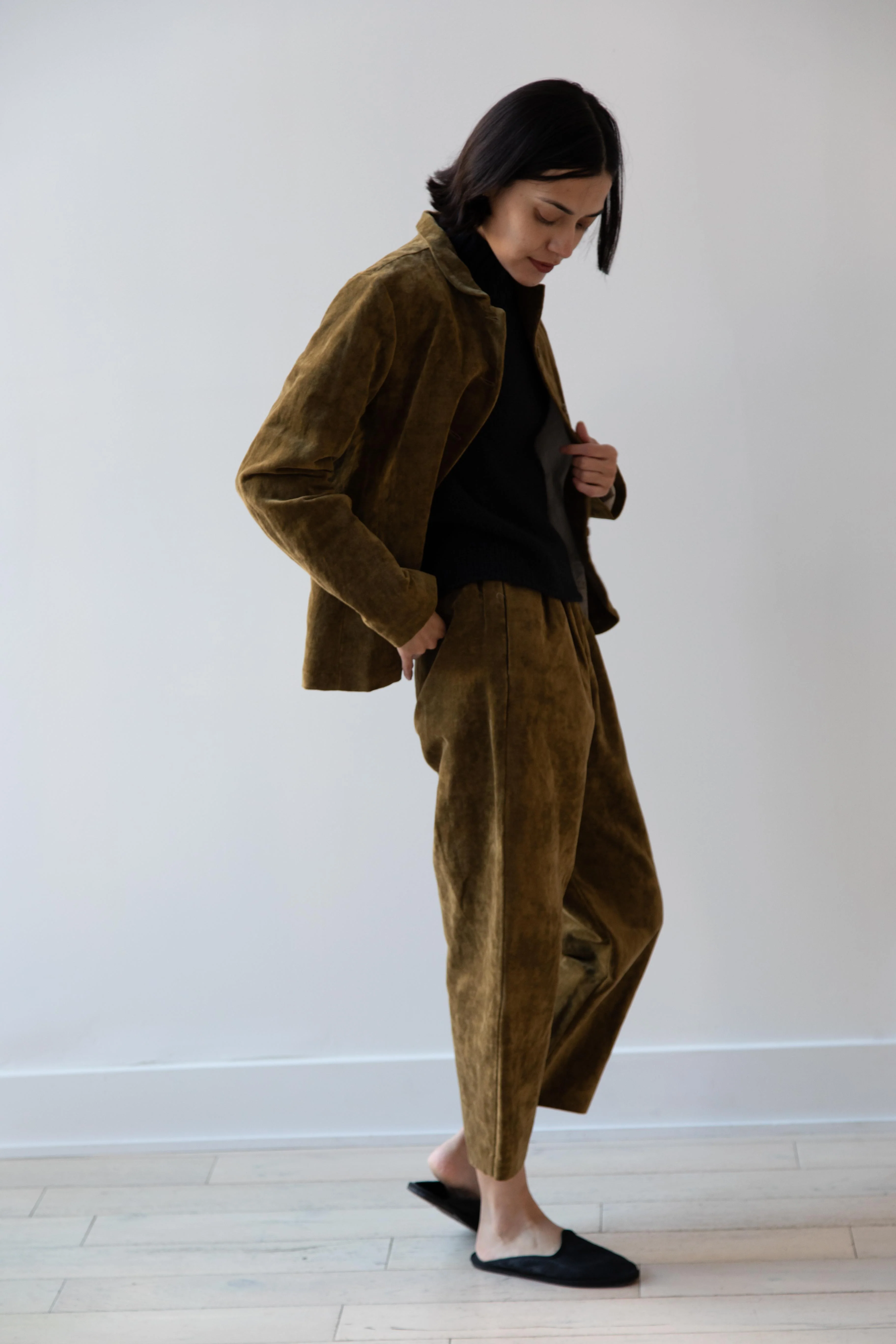 Apuntob | Velvet Trousers in Forest - Image 12
