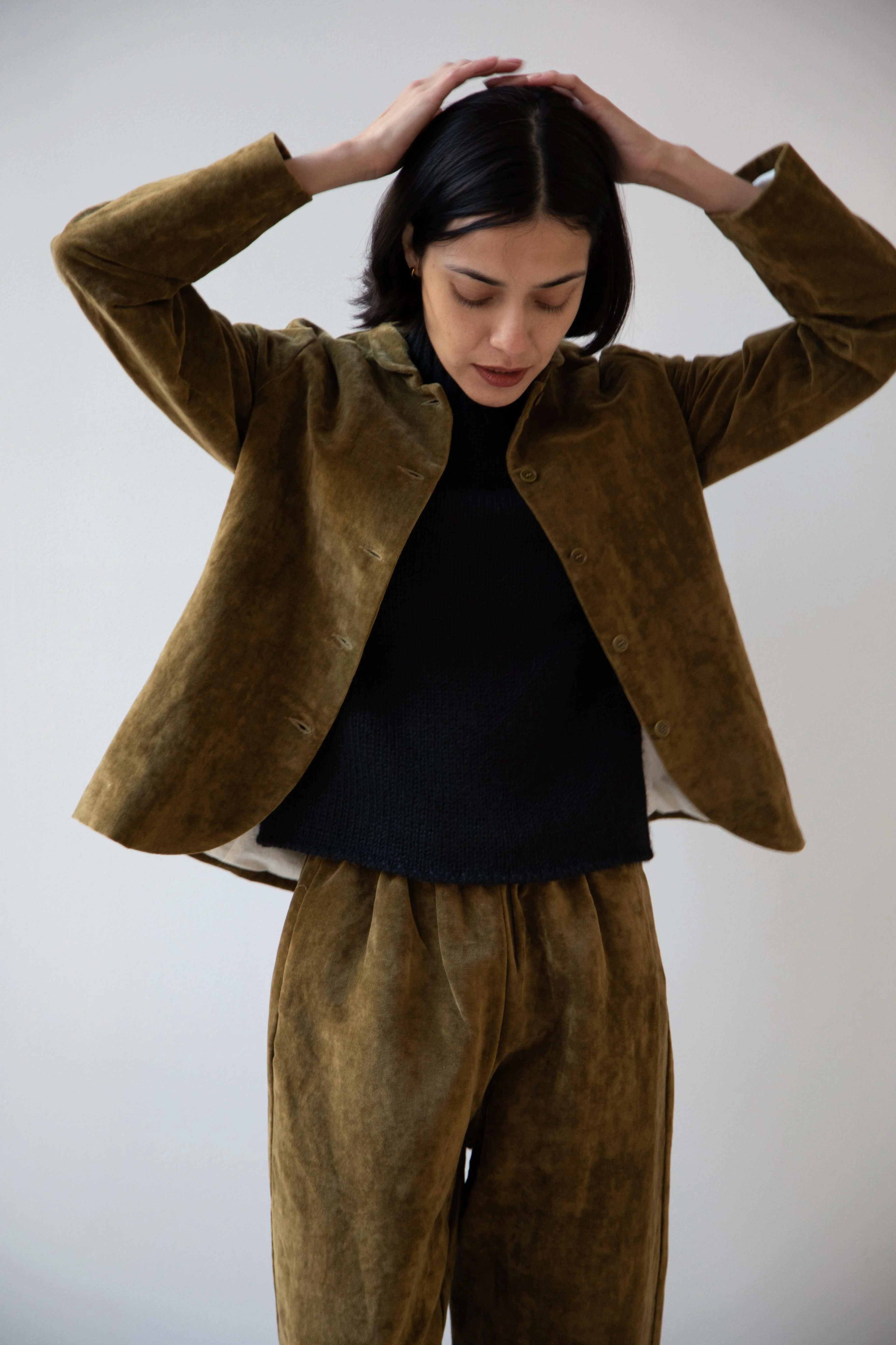 Apuntob | Velvet Trousers in Forest - Image 26