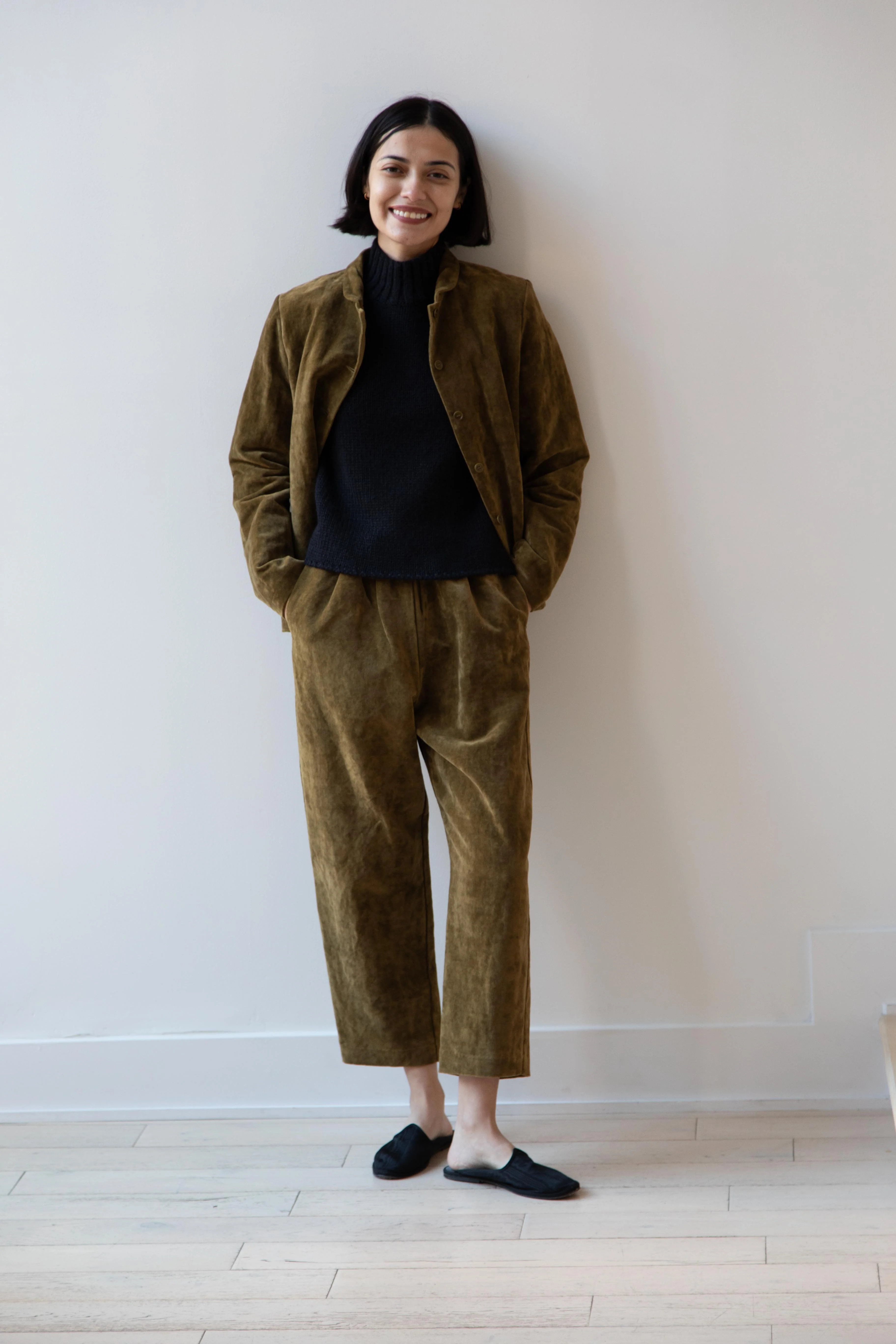 Apuntob | Velvet Trousers in Forest - Image 27