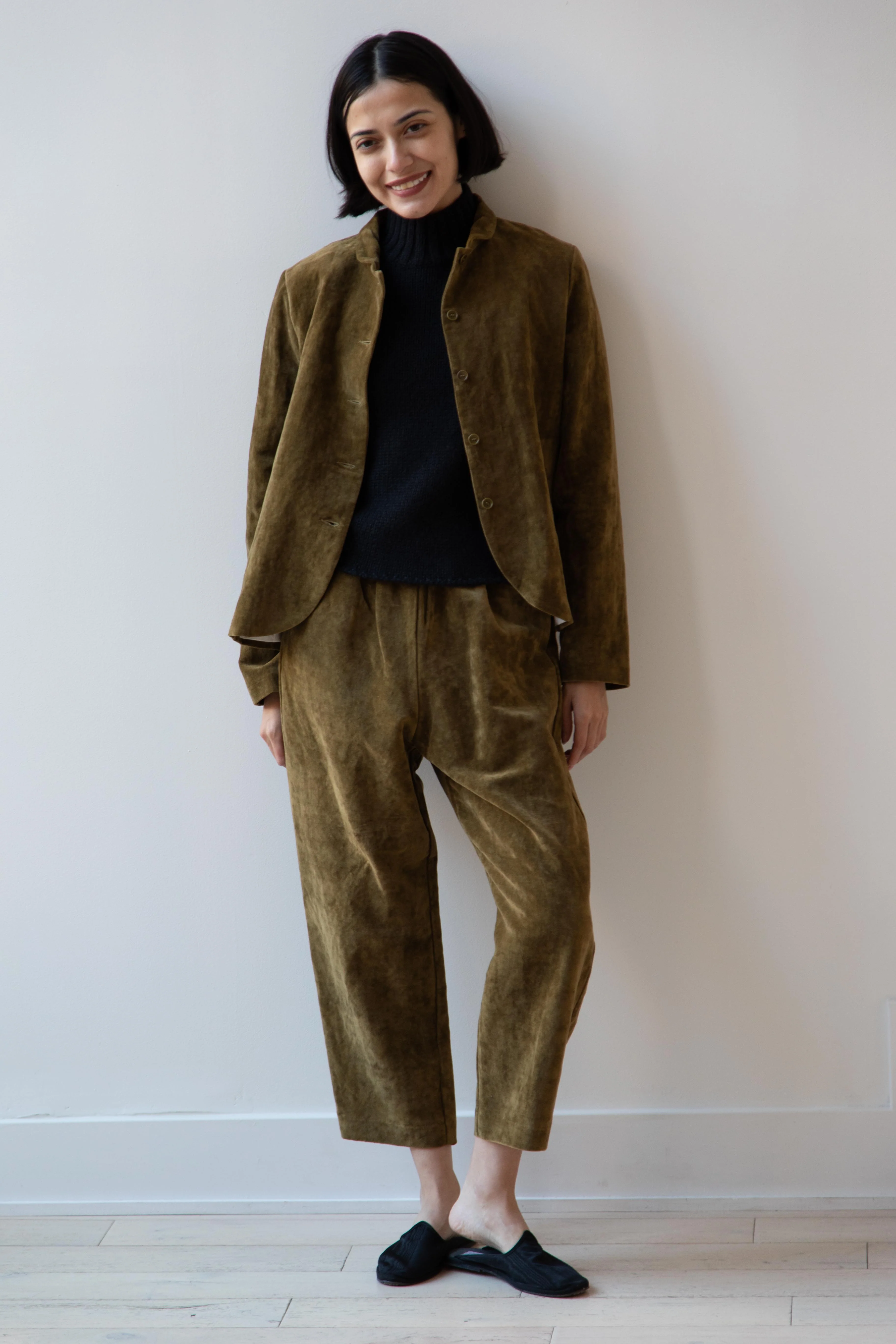 Apuntob | Velvet Trousers in Forest - Image 28