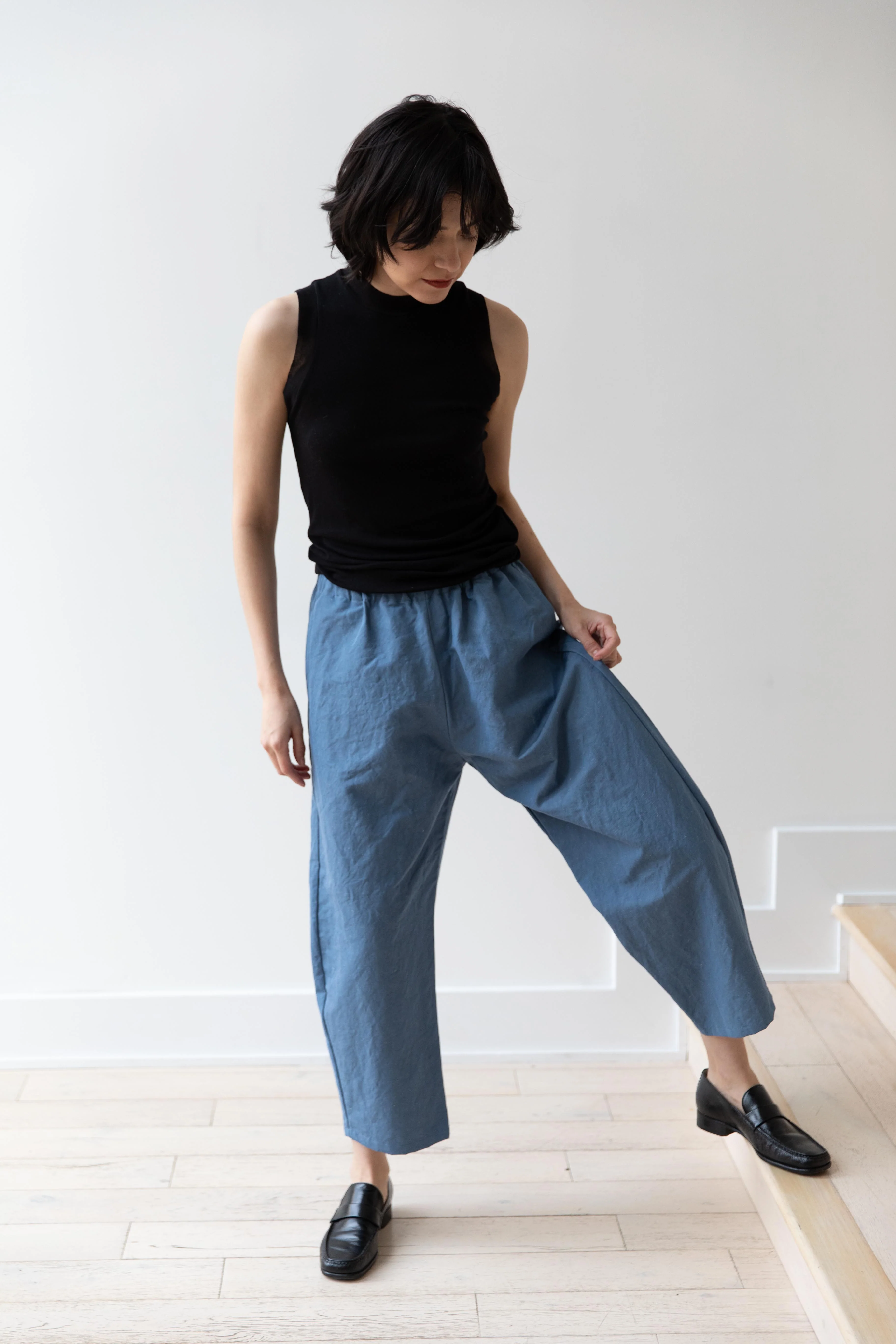 Apuntob | Curved Trouser in Sugar Blue - Image 22