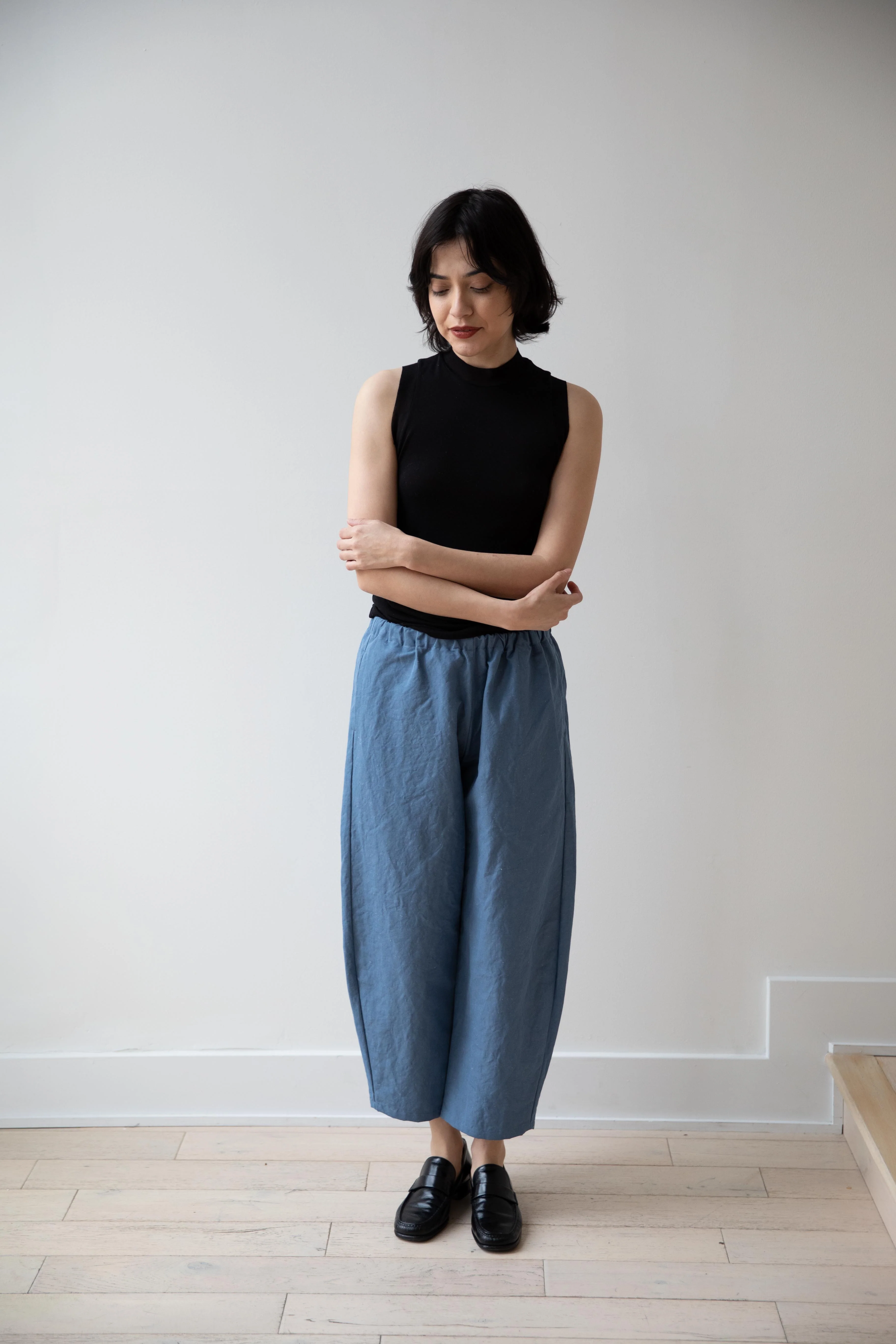 Apuntob | Curved Trouser in Sugar Blue - Image 4