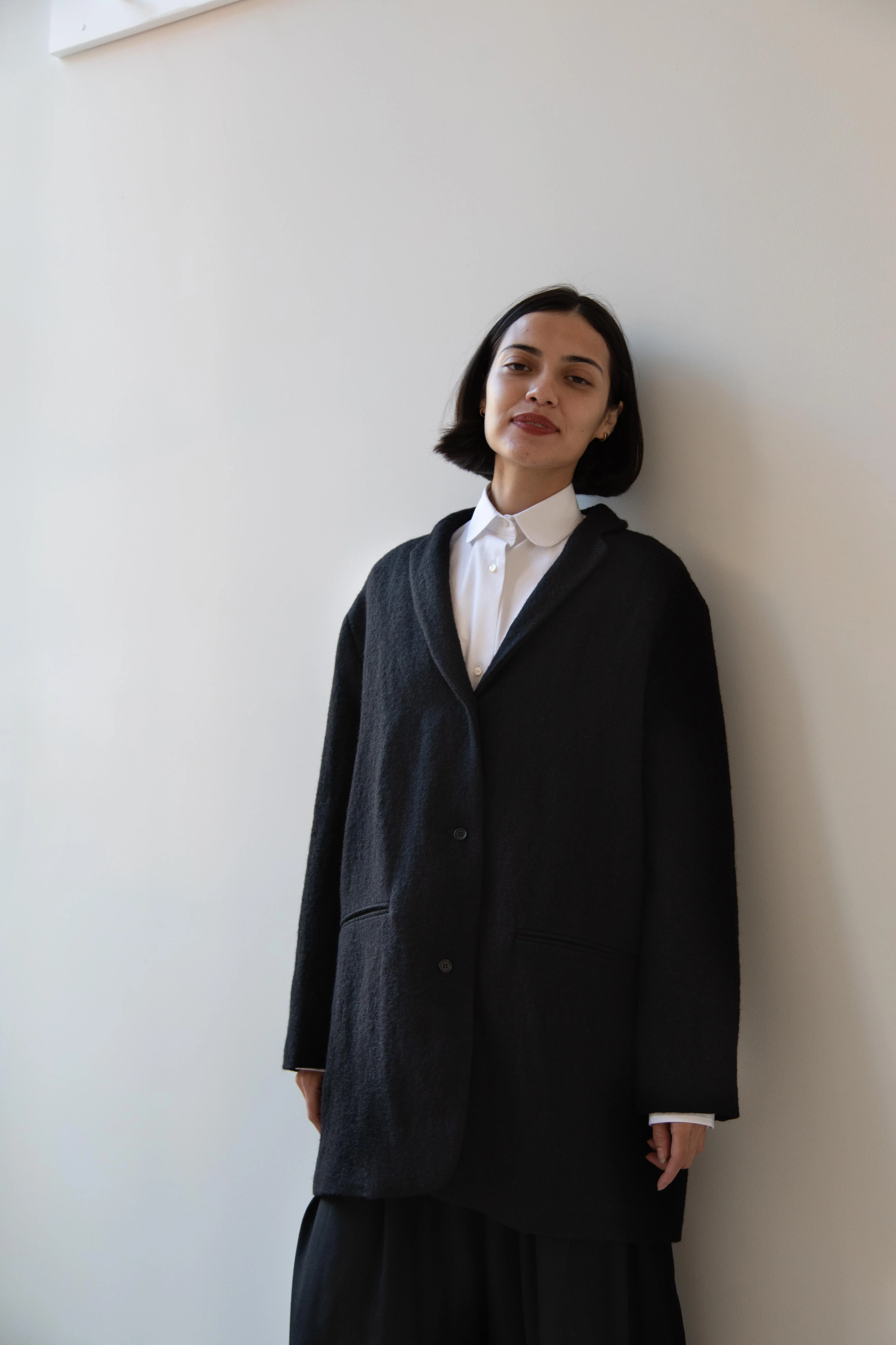 Apuntob | Heavy Hemp and Wool Jacket in Black - Image 19