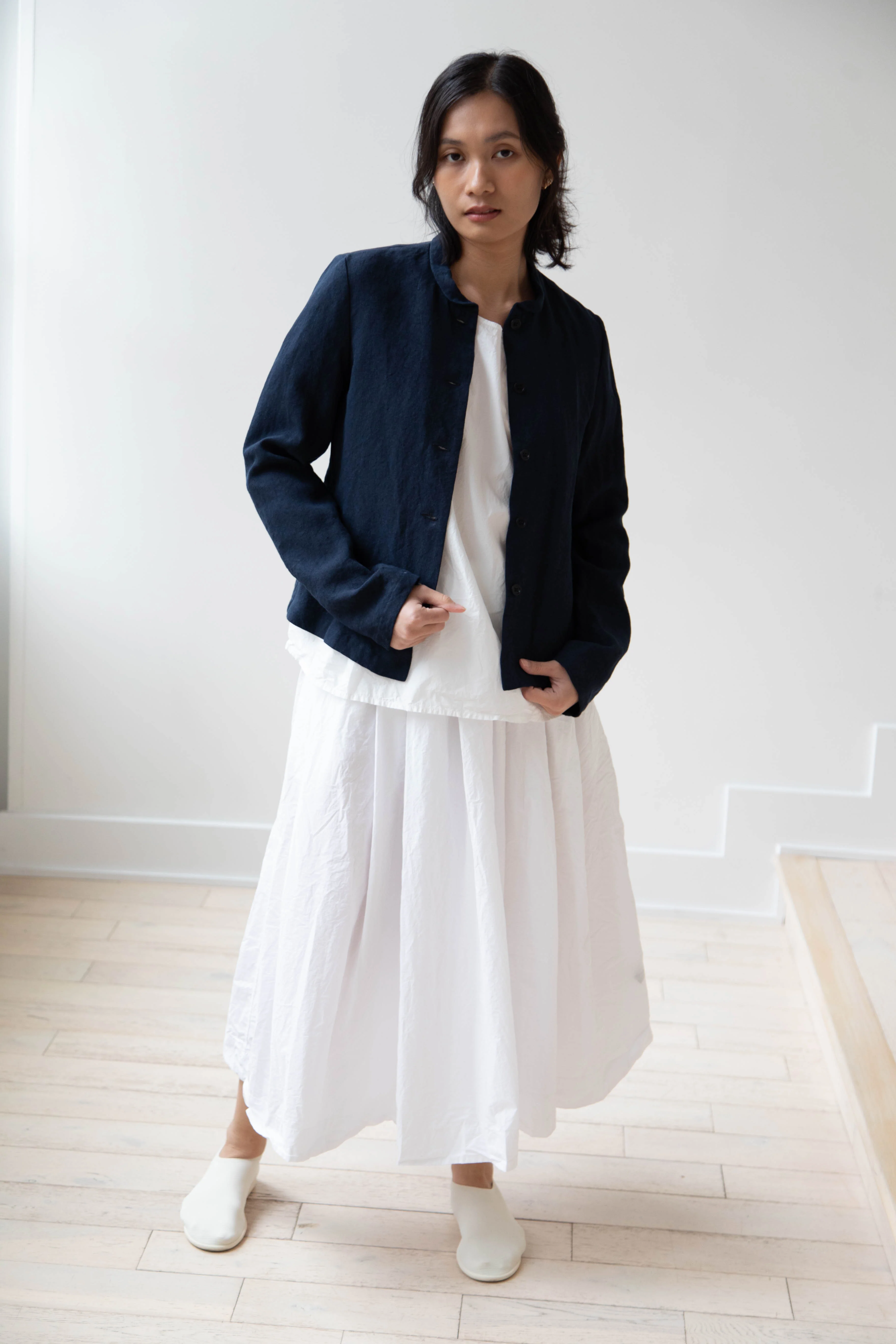 Apuntob | Heavy Linen Jacket in Blue - Image 6