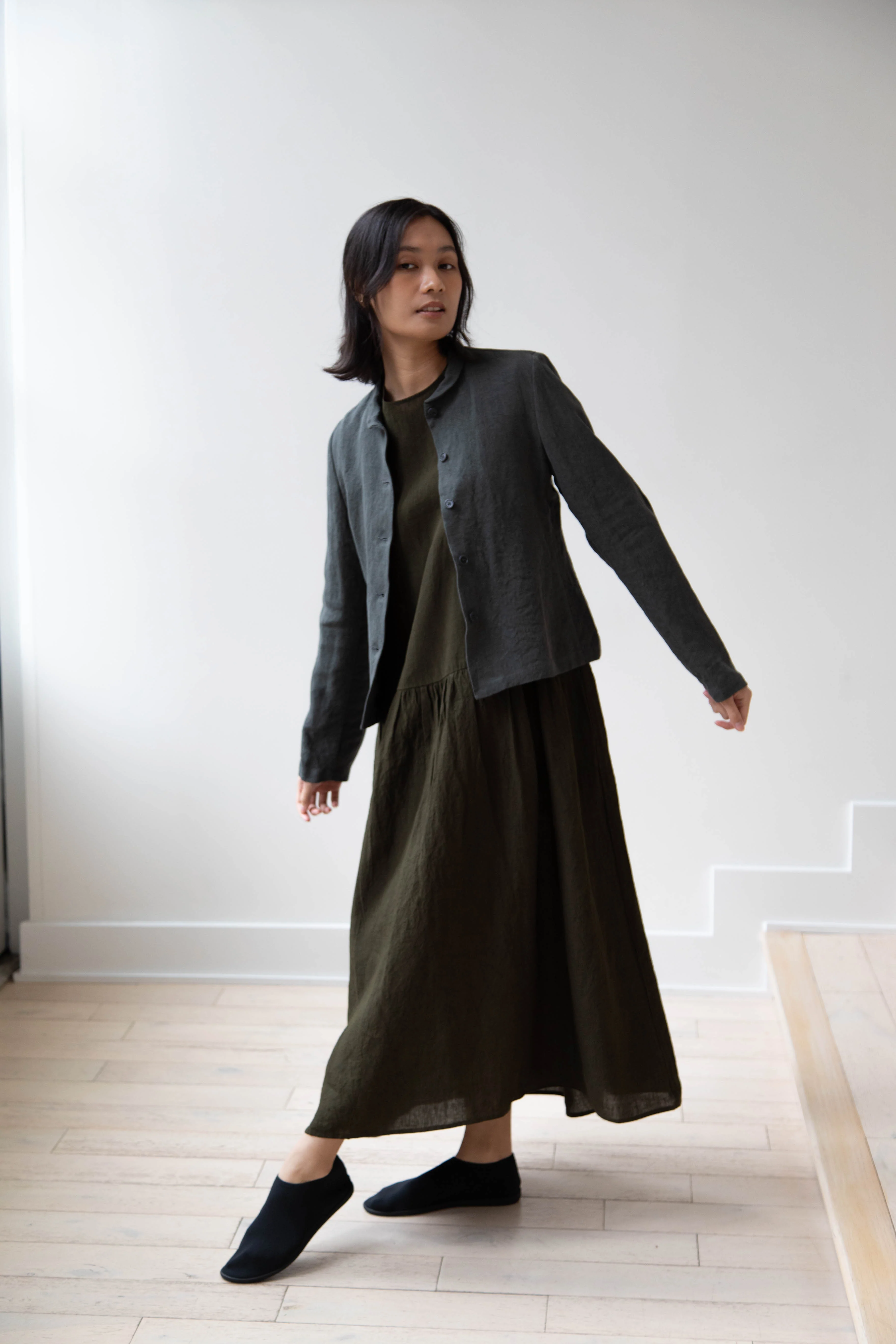 Apuntob | Heavy Linen Jacket in Cemento - Image 13