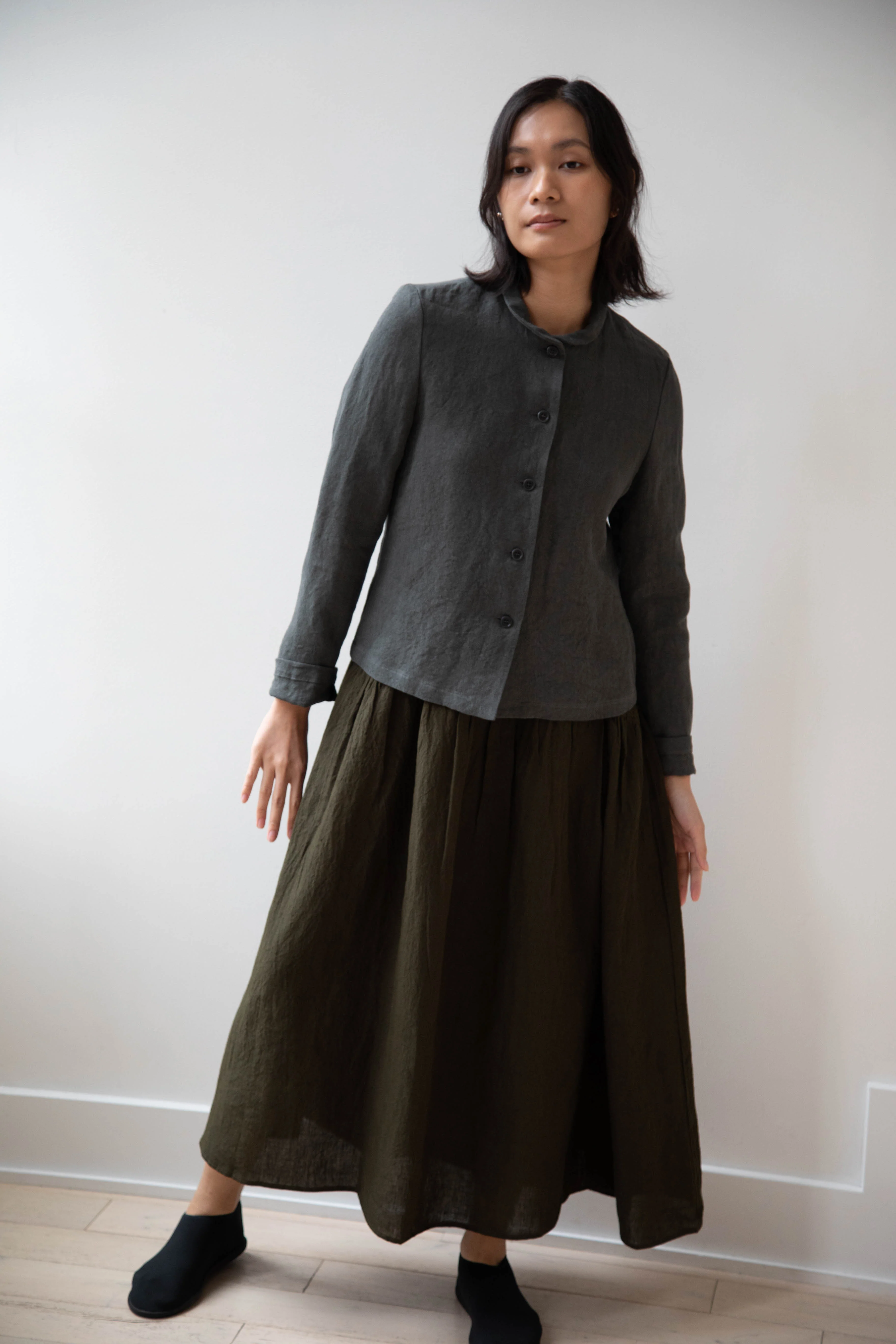Apuntob | Heavy Linen Jacket in Cemento - Image 26